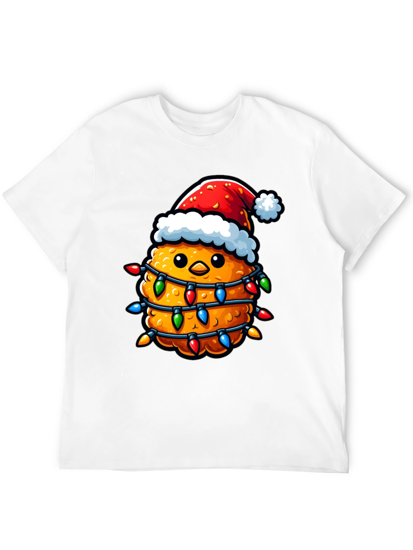 Festive Chicken Nugget Christmas T-Shirt