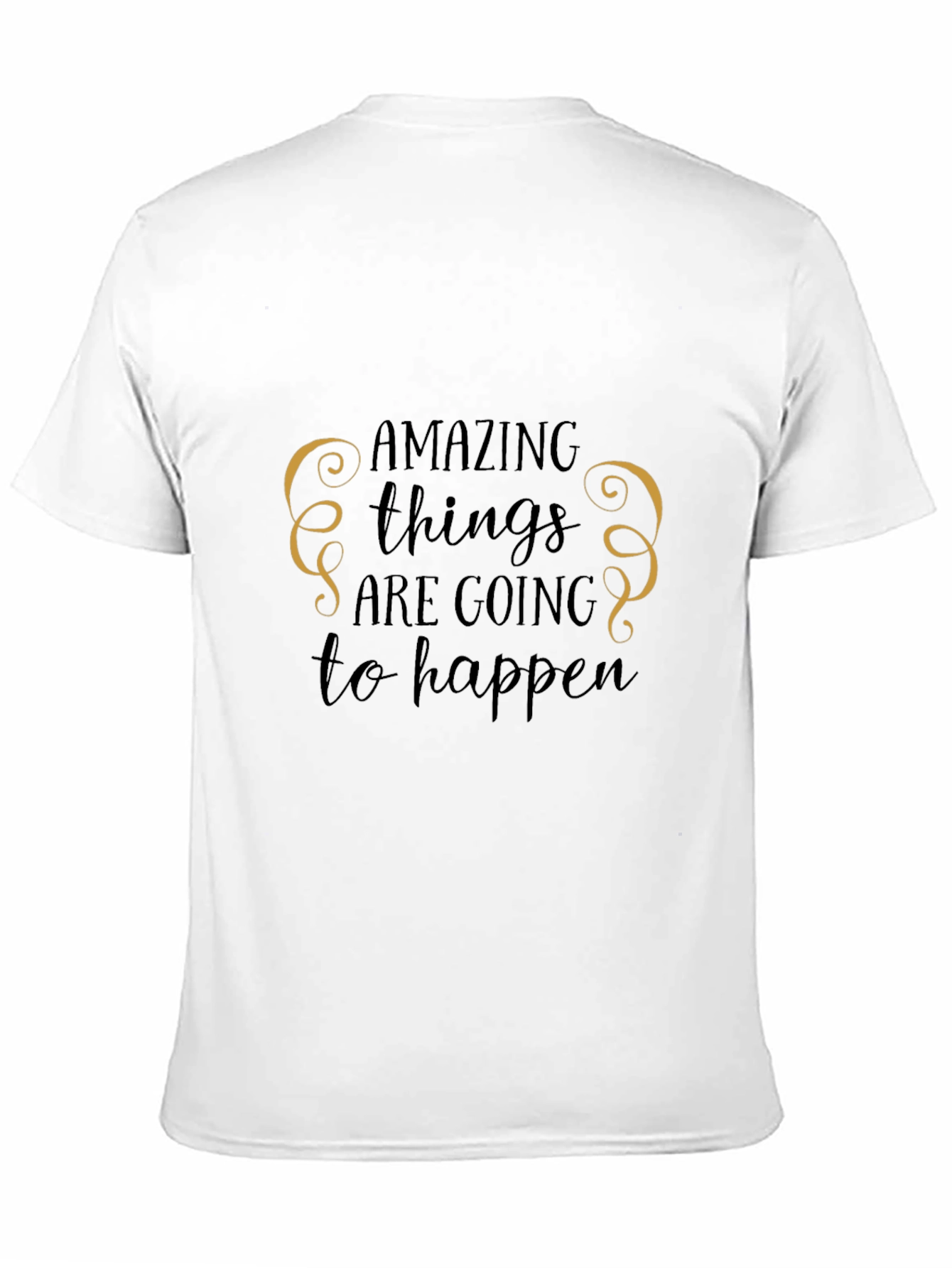 Amazing Things Graphic Tee - Black Cotton T-Shirt
