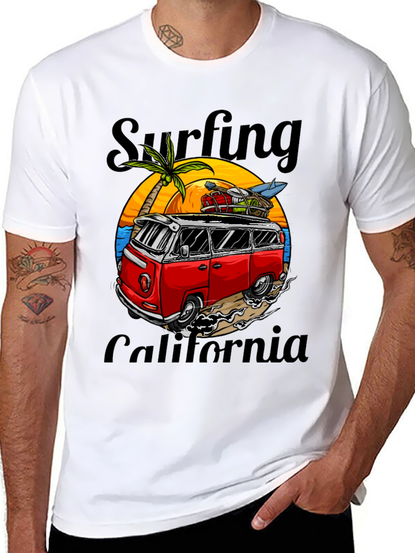 Surfing California Graphic Tee
