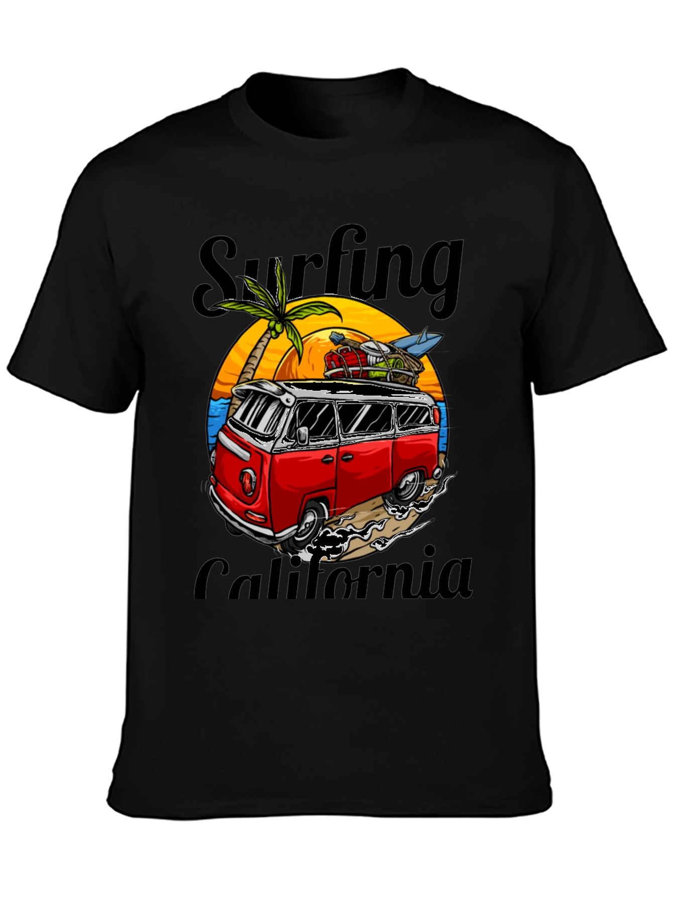 Surfing California Graphic Tee