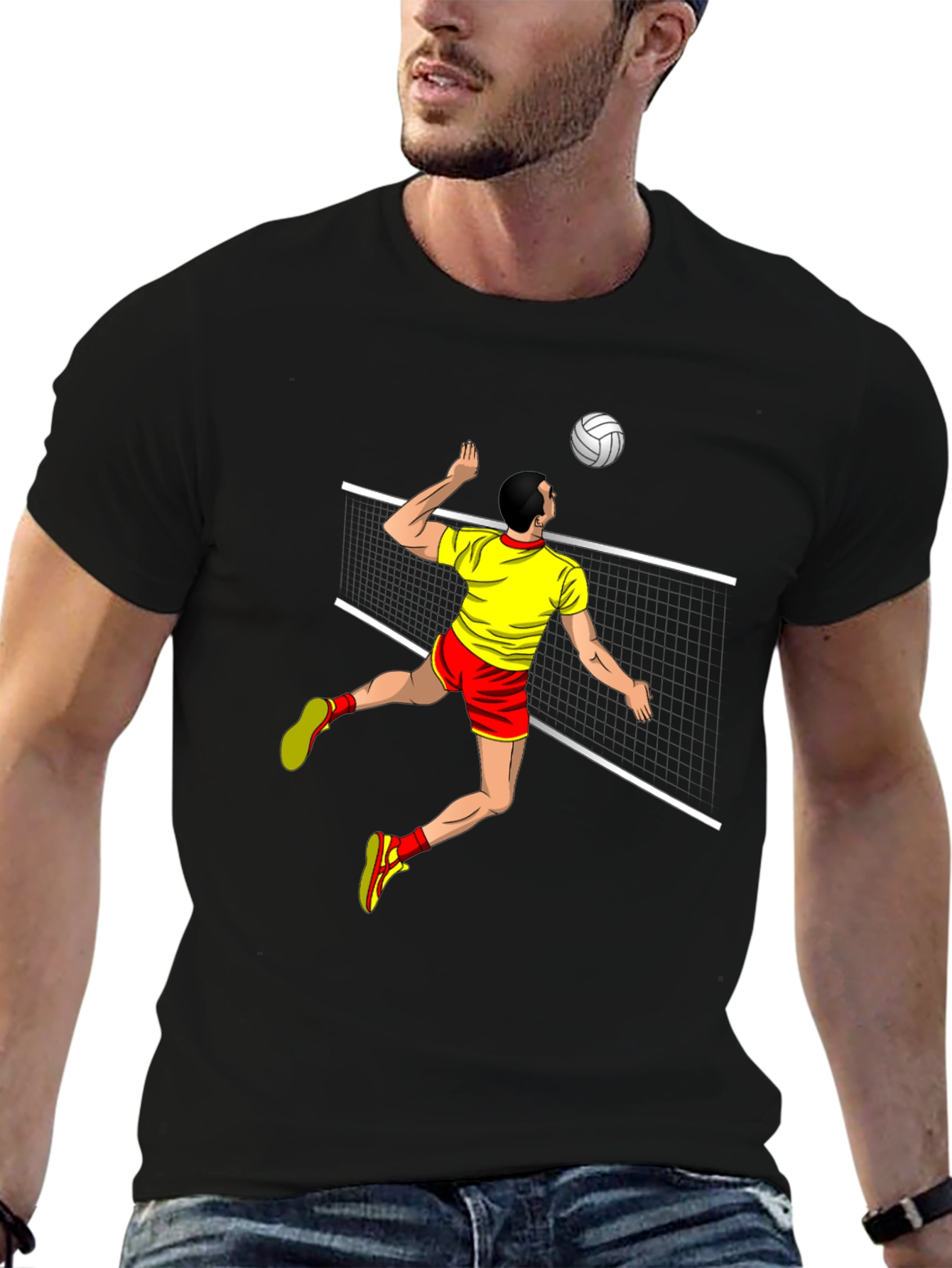 Volleyball Player Graphic T-Shirt
