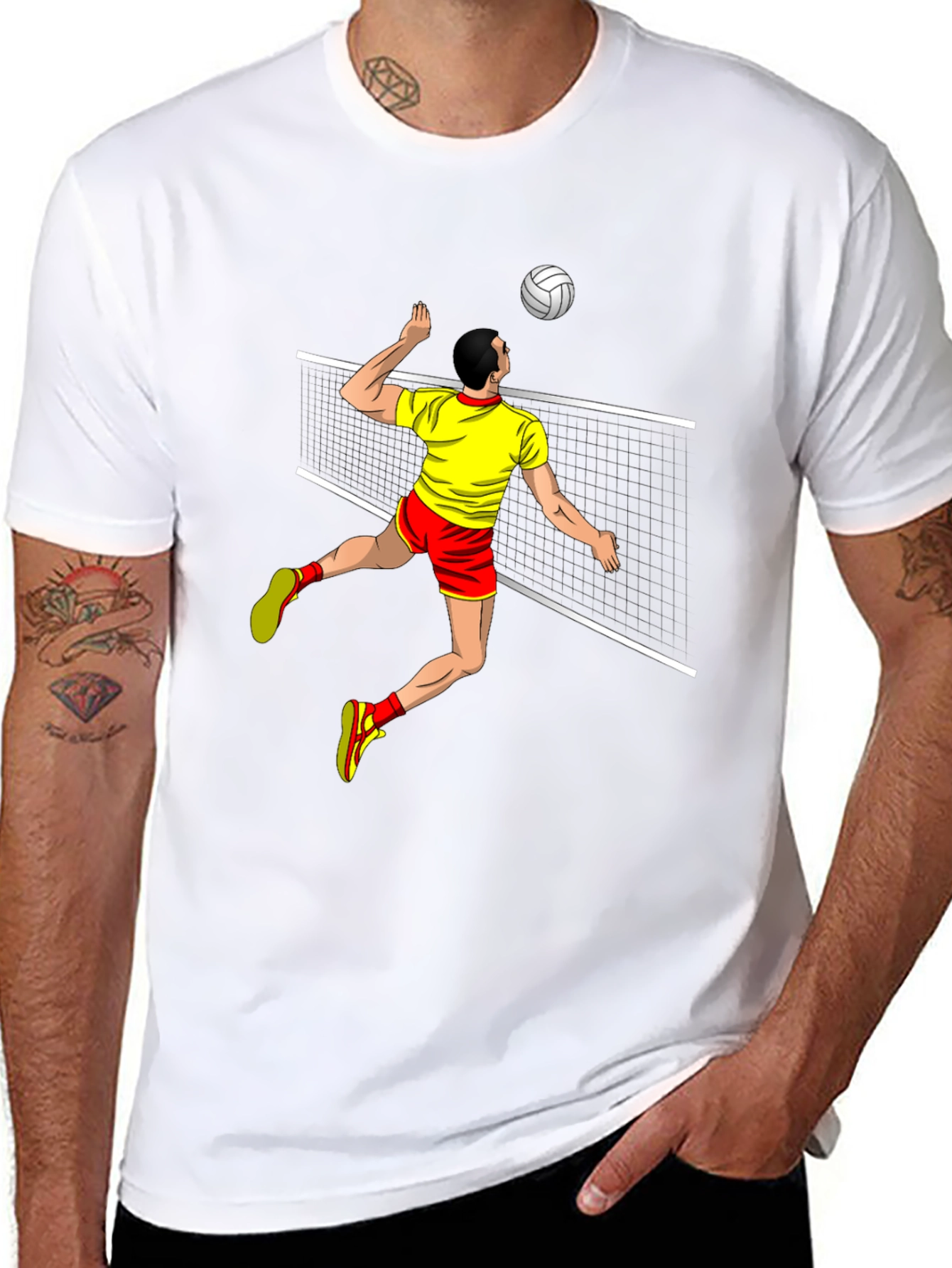 Volleyball Player Graphic T-Shirt