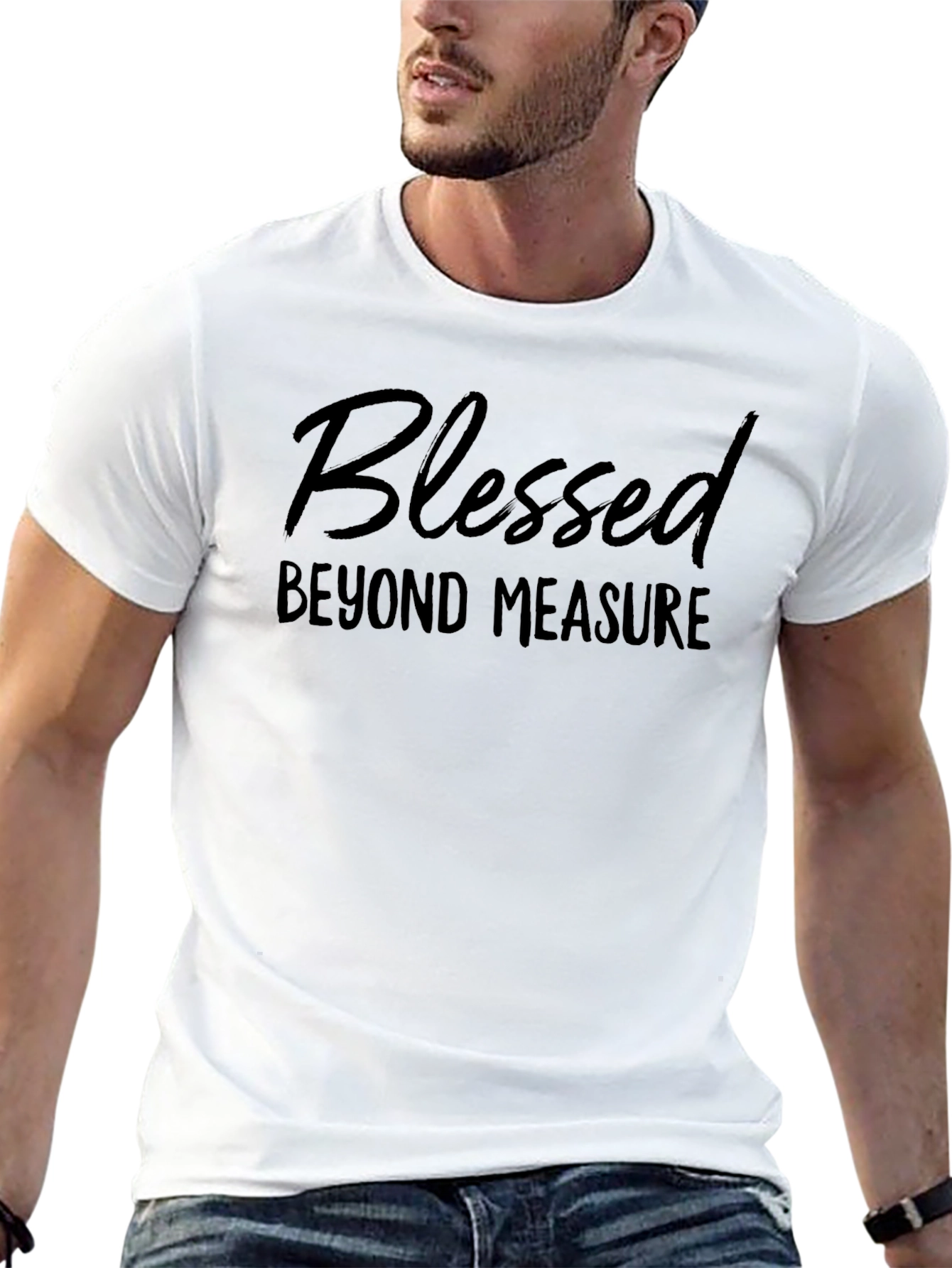 Blessed Beyond Measure Black Graphic Tee