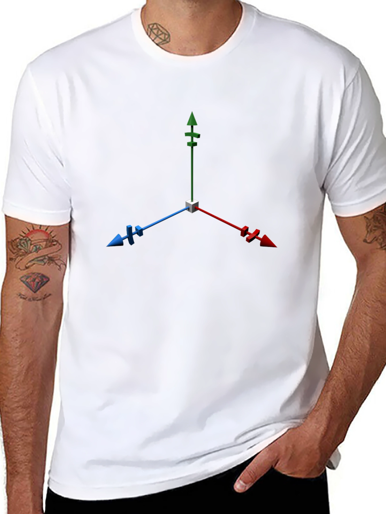 Coordinate Axes Graphic T-Shirt