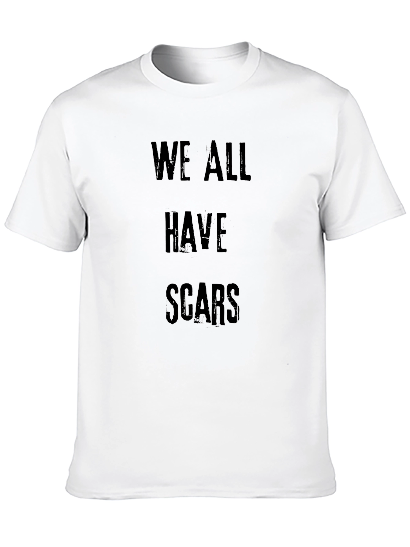We All Have Scars Graphic Tee - Black