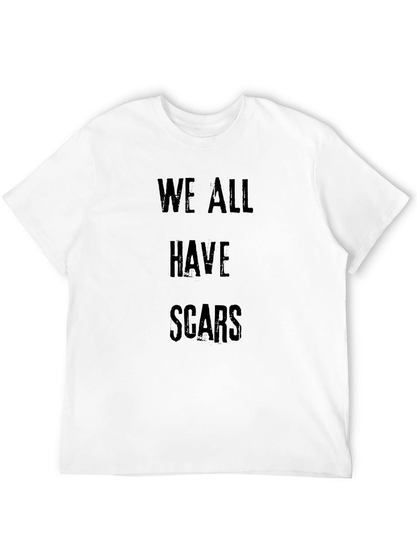 We All Have Scars Graphic Tee - Black