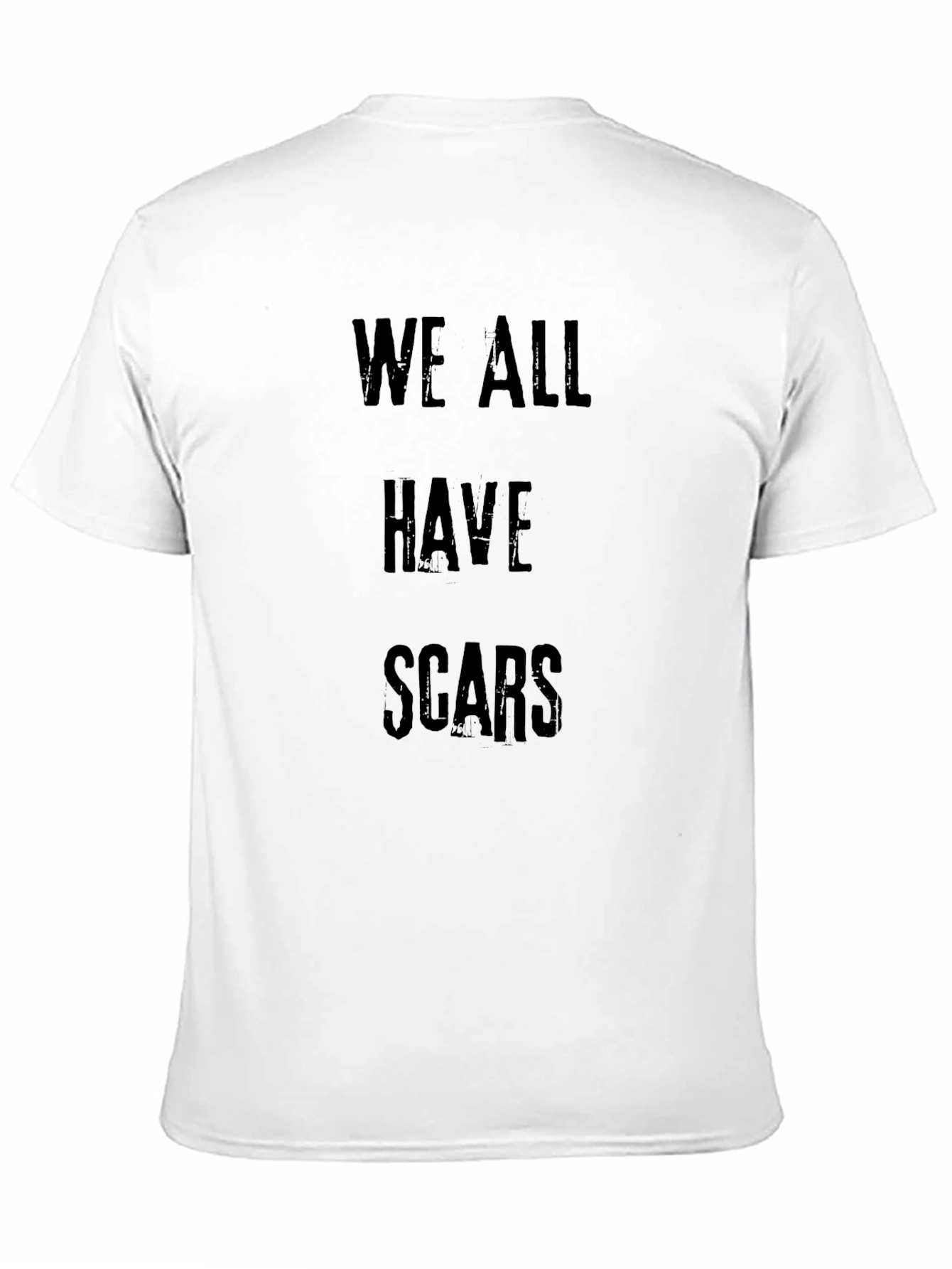 We All Have Scars Graphic Tee - Black