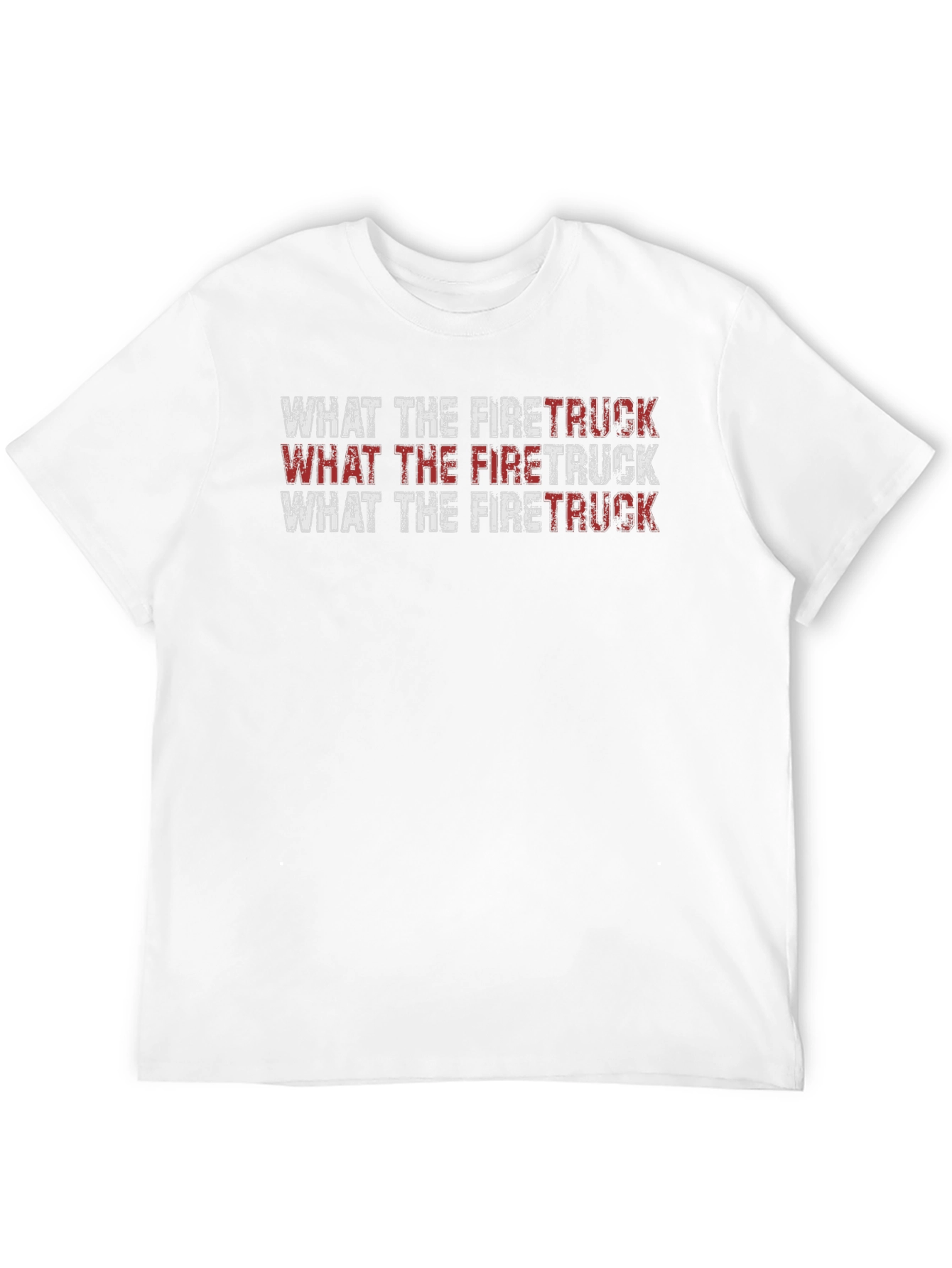 What the Firetruck Graphic Tee - Black Cotton T-Shirt