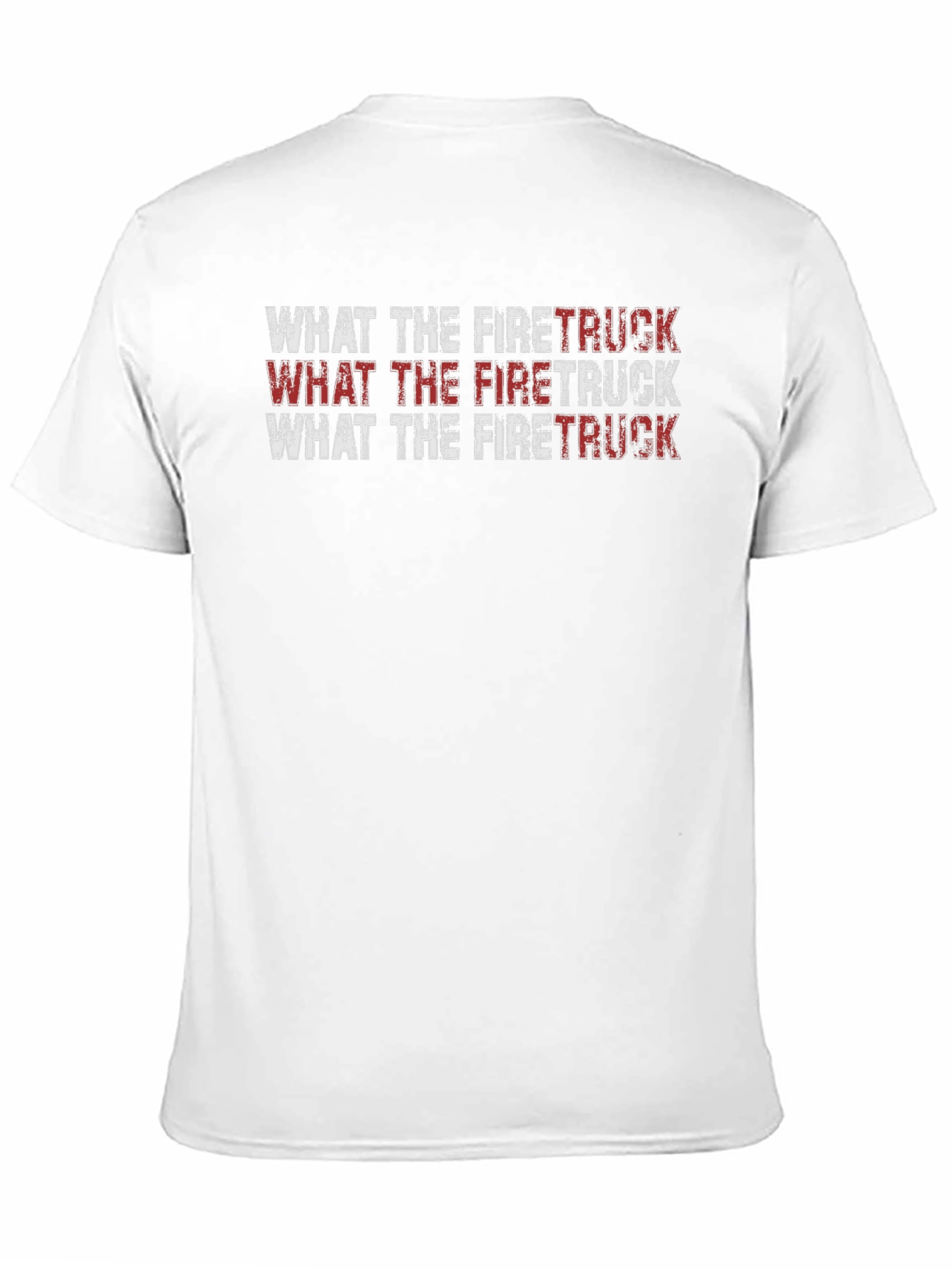 What the Firetruck Graphic Tee - Black Cotton T-Shirt