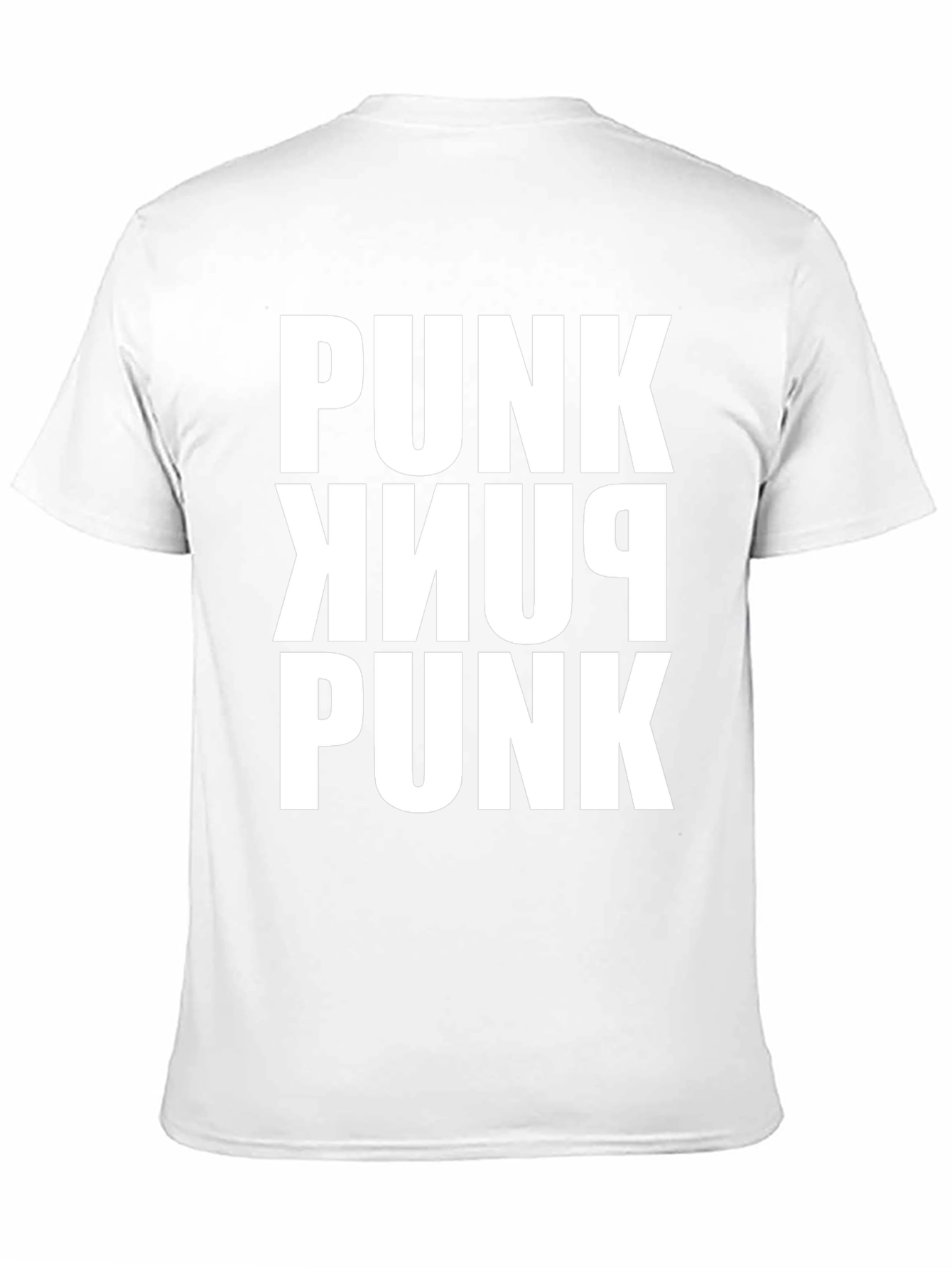 Punk Bold Graphic T-Shirt - Black Cotton Tee