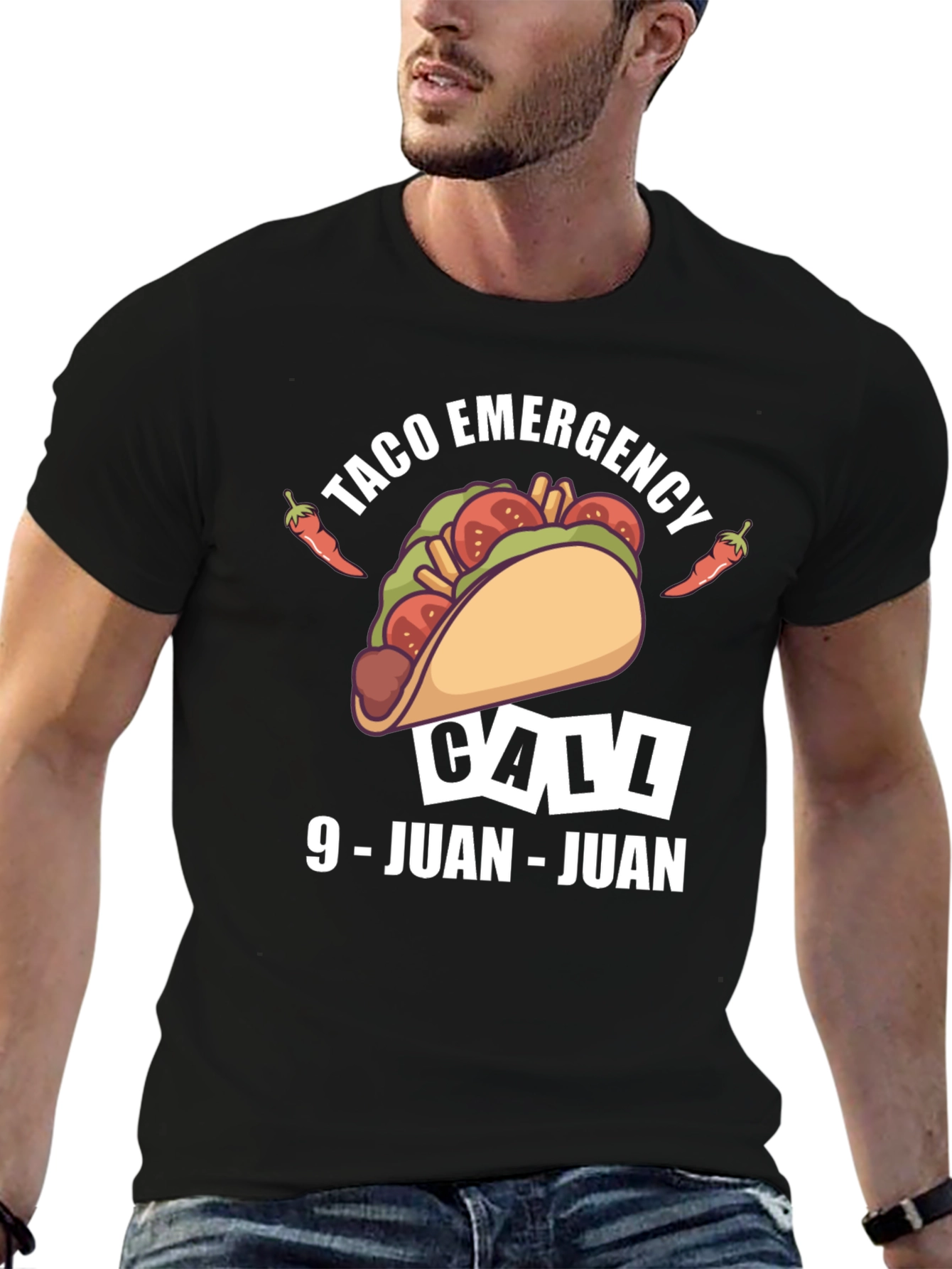 Taco Emergency T-Shirt - Call 9-Juan-Juan