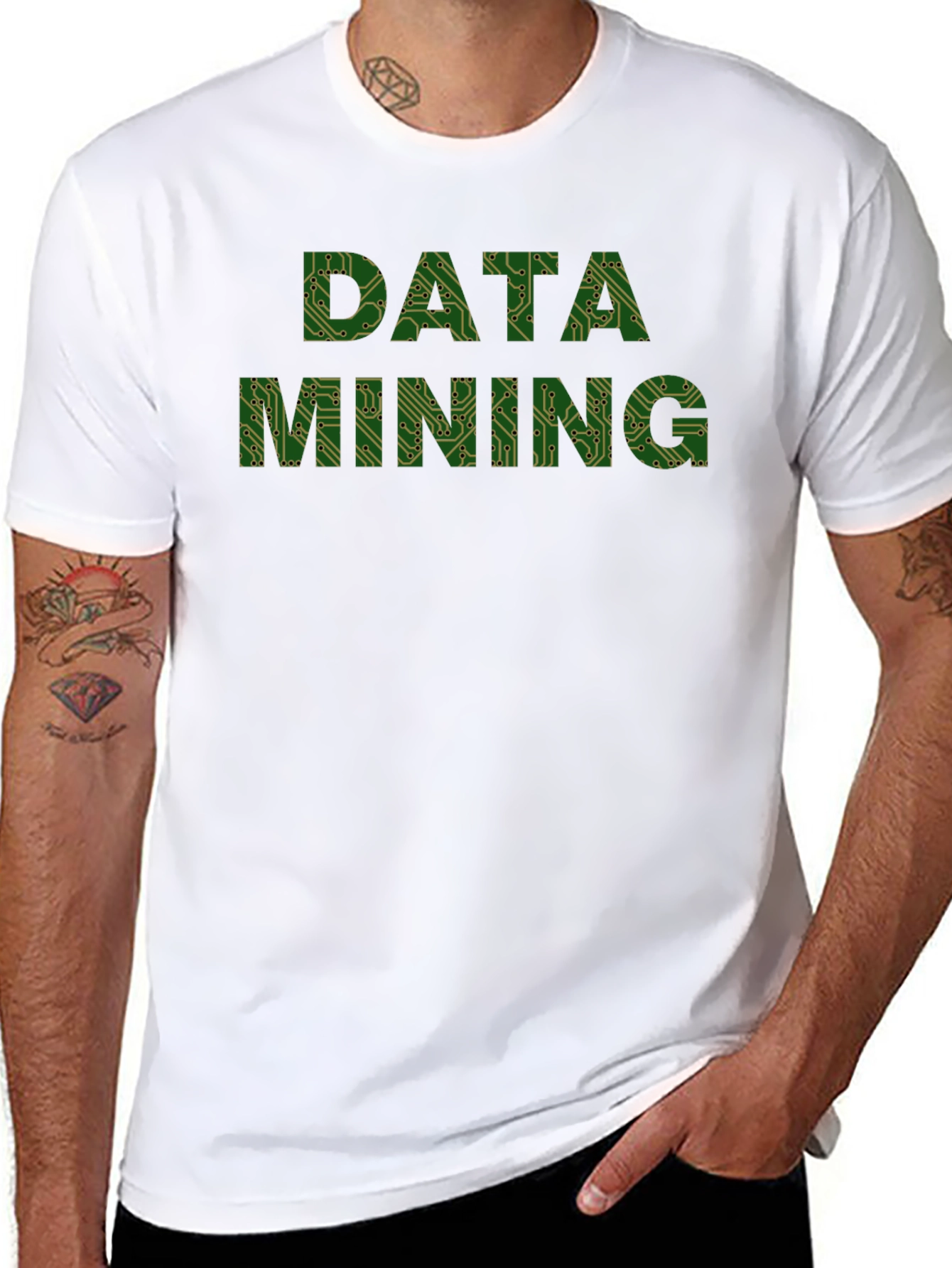 Data Mining Circuit Board T-Shirt