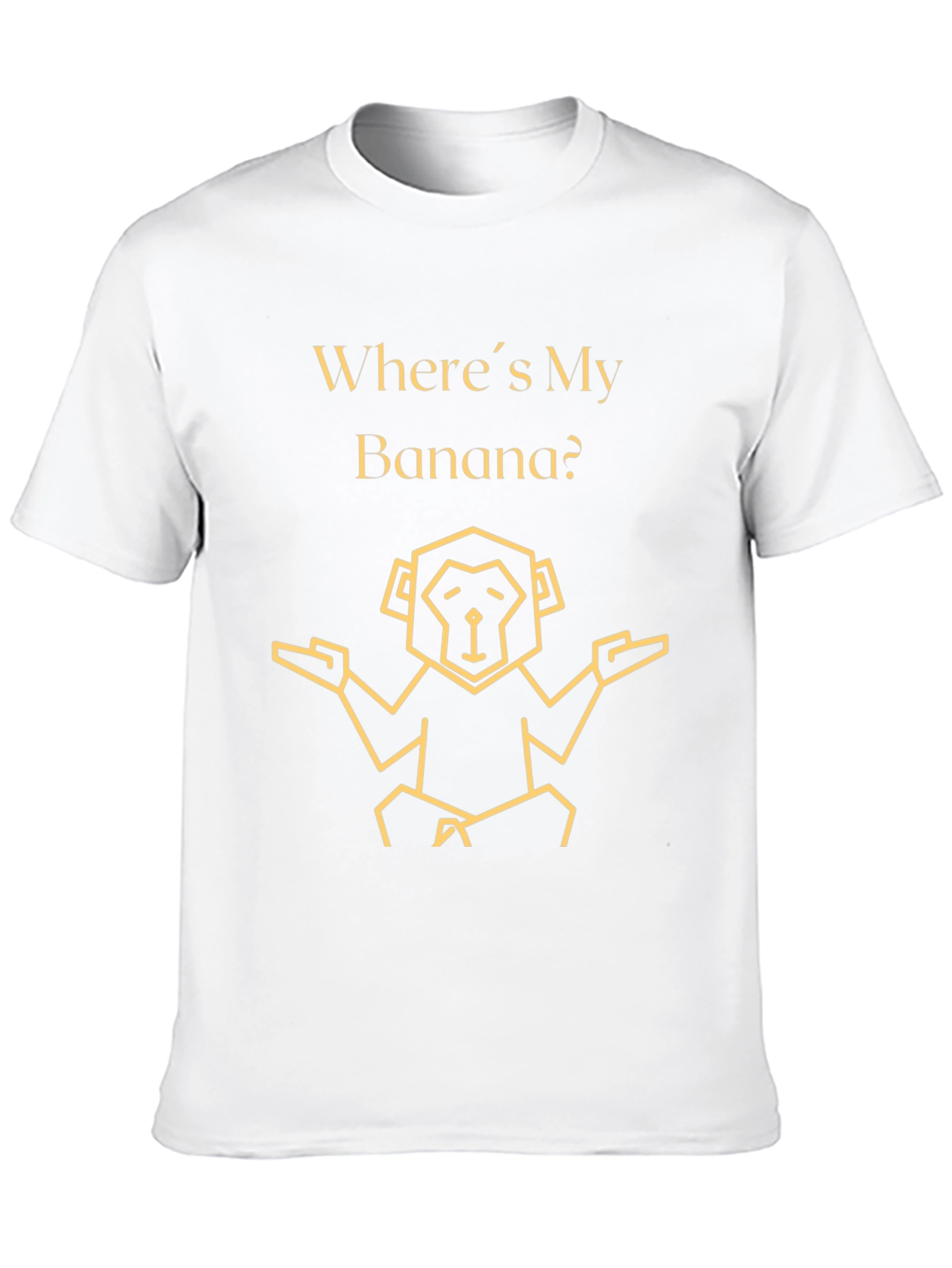 Wheres My Banana? Funny Monkey Graphic T-Shirt