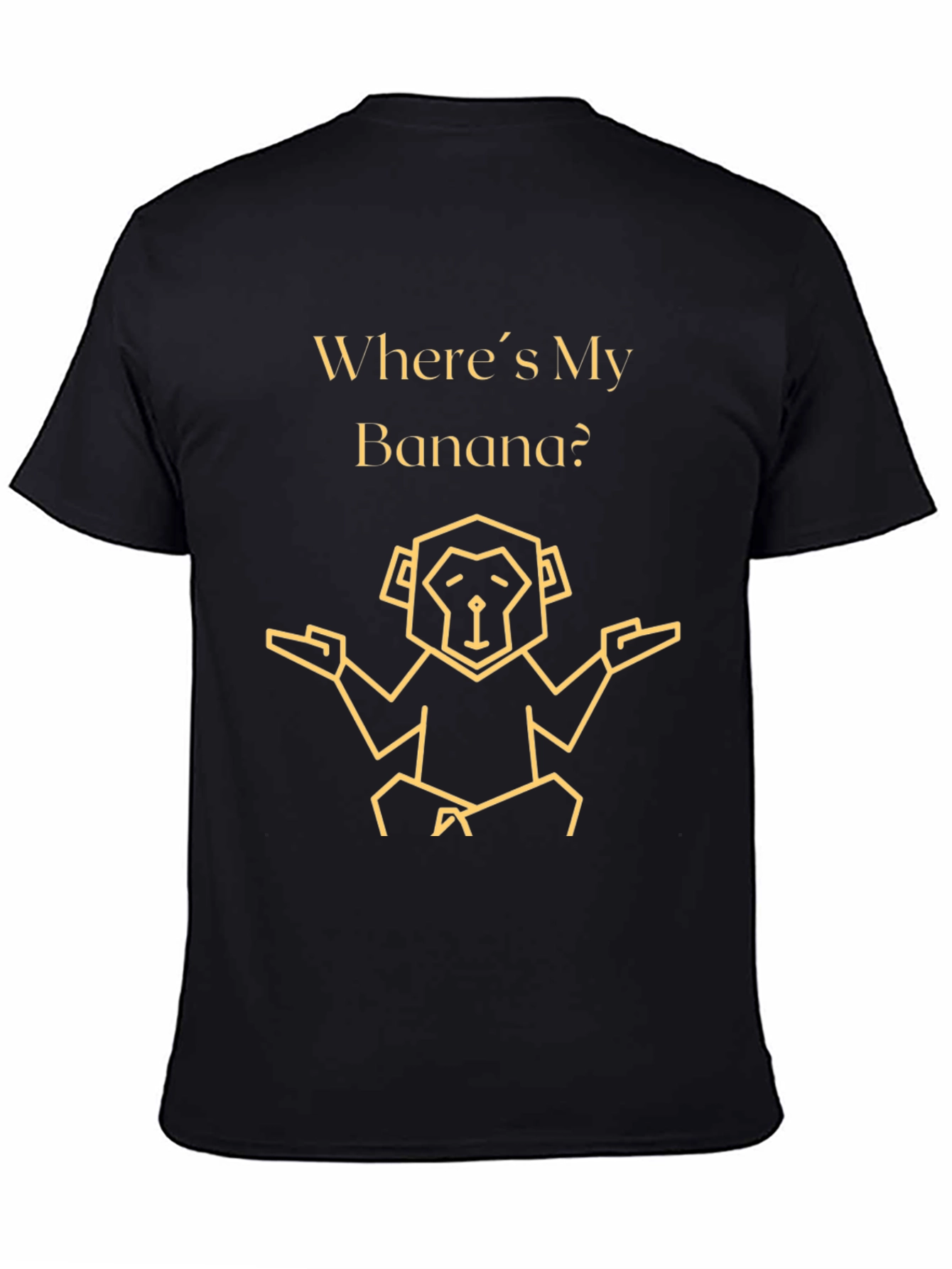 Wheres My Banana? Funny Monkey Graphic T-Shirt