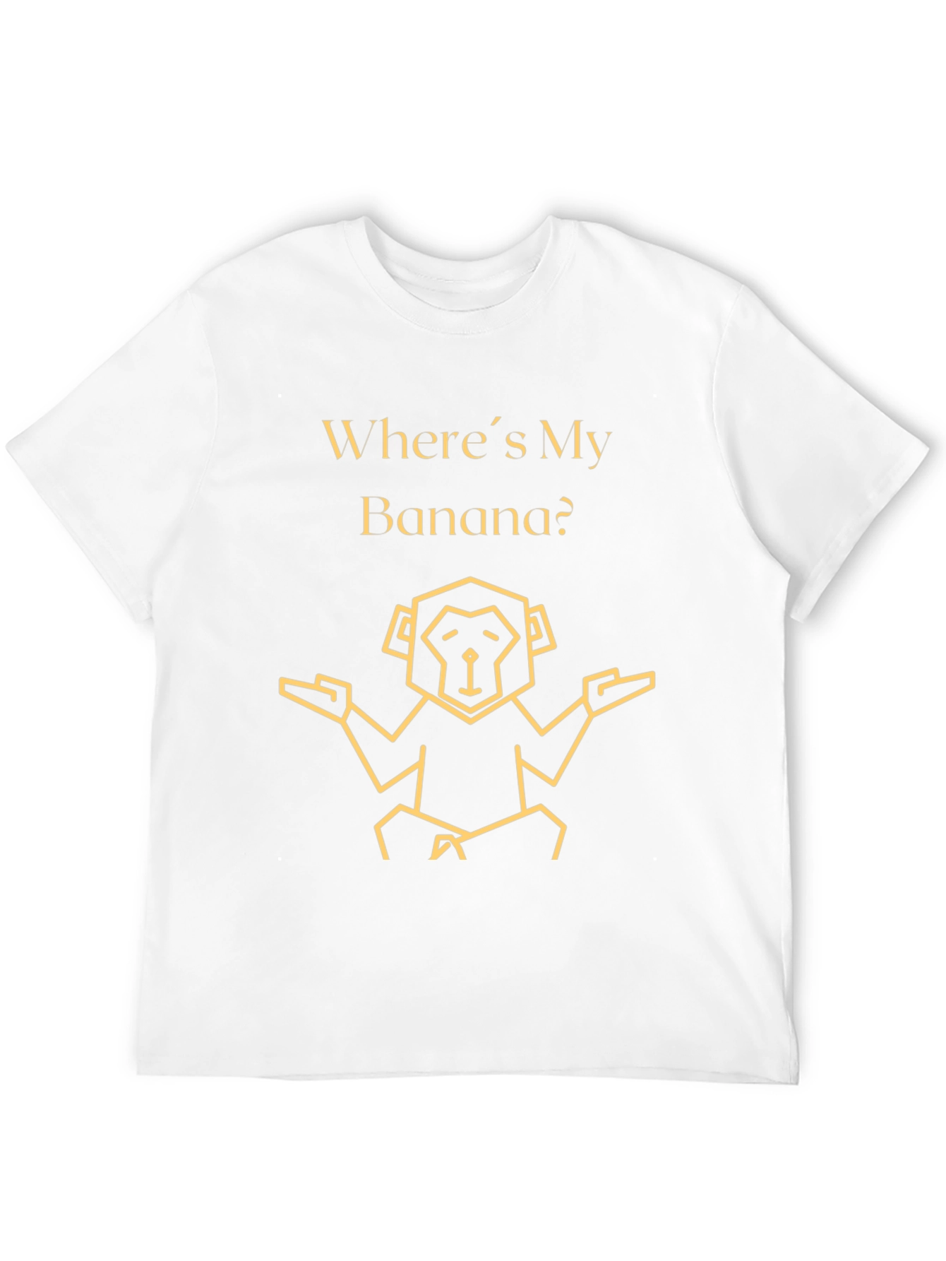 Wheres My Banana? Funny Monkey Graphic T-Shirt