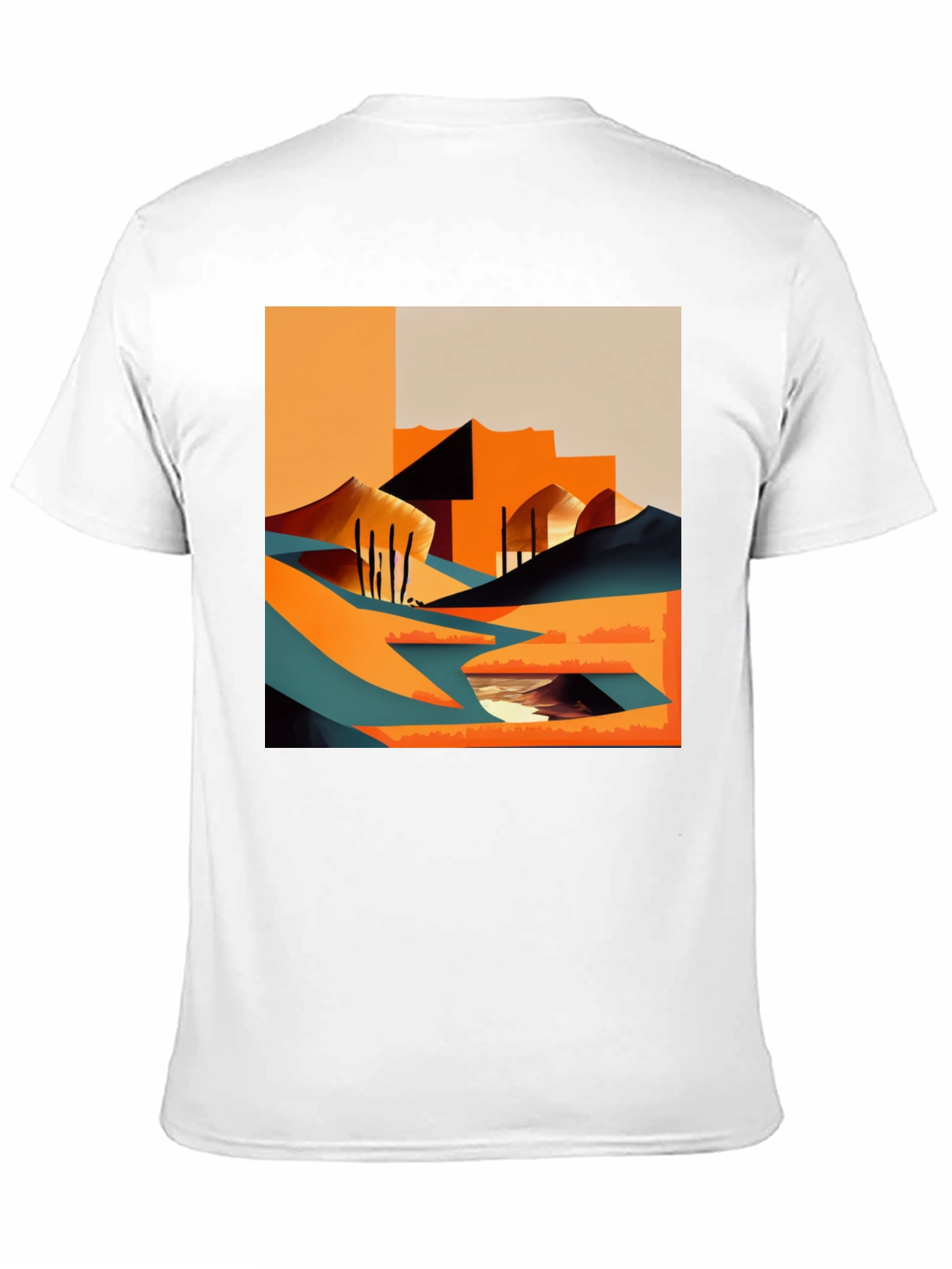 Abstract Desert Graphic Tee - Modern Art T-Shirt