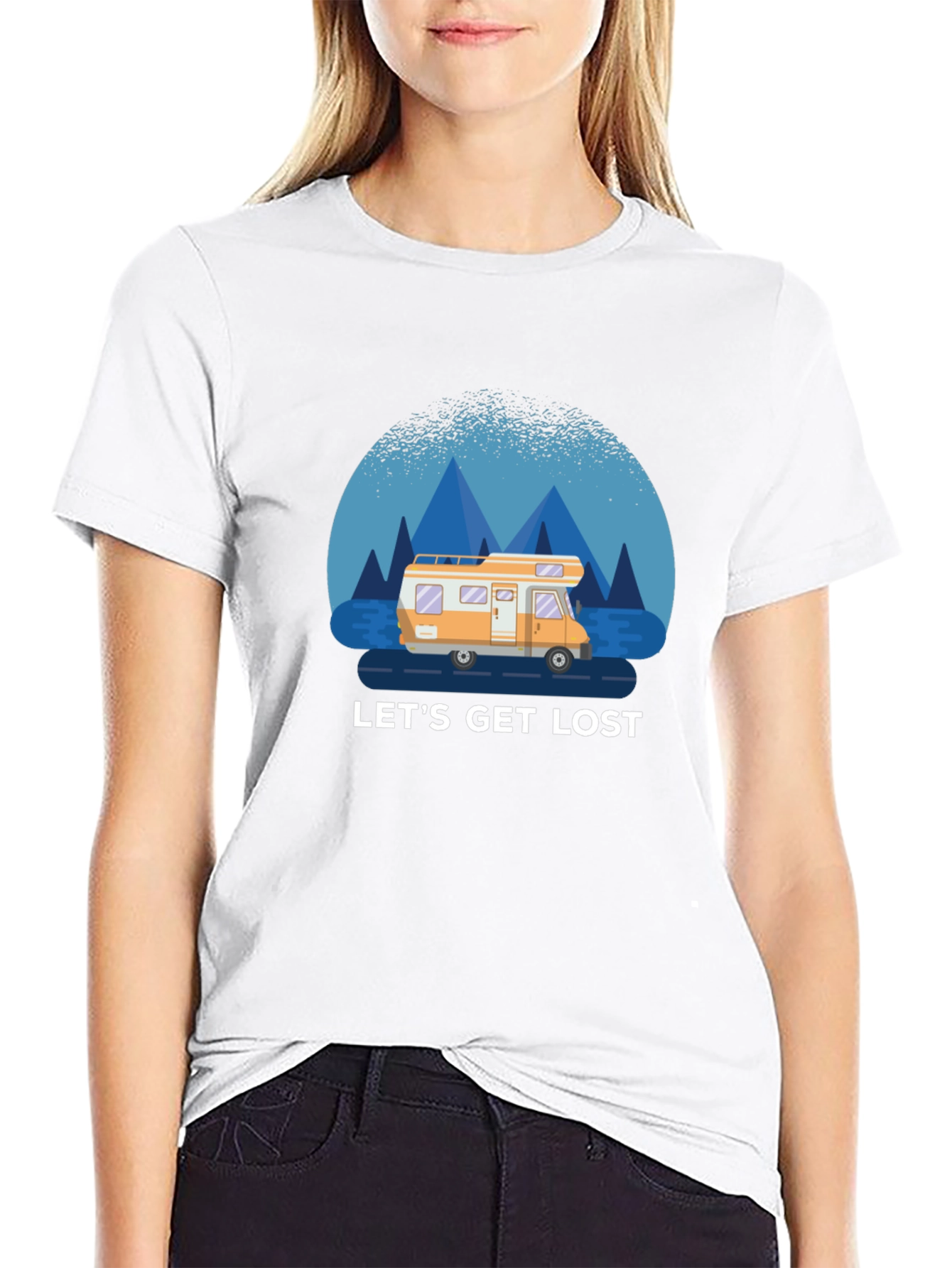 Lets Get Lost T-Shirt - Adventure Road Trip Tee