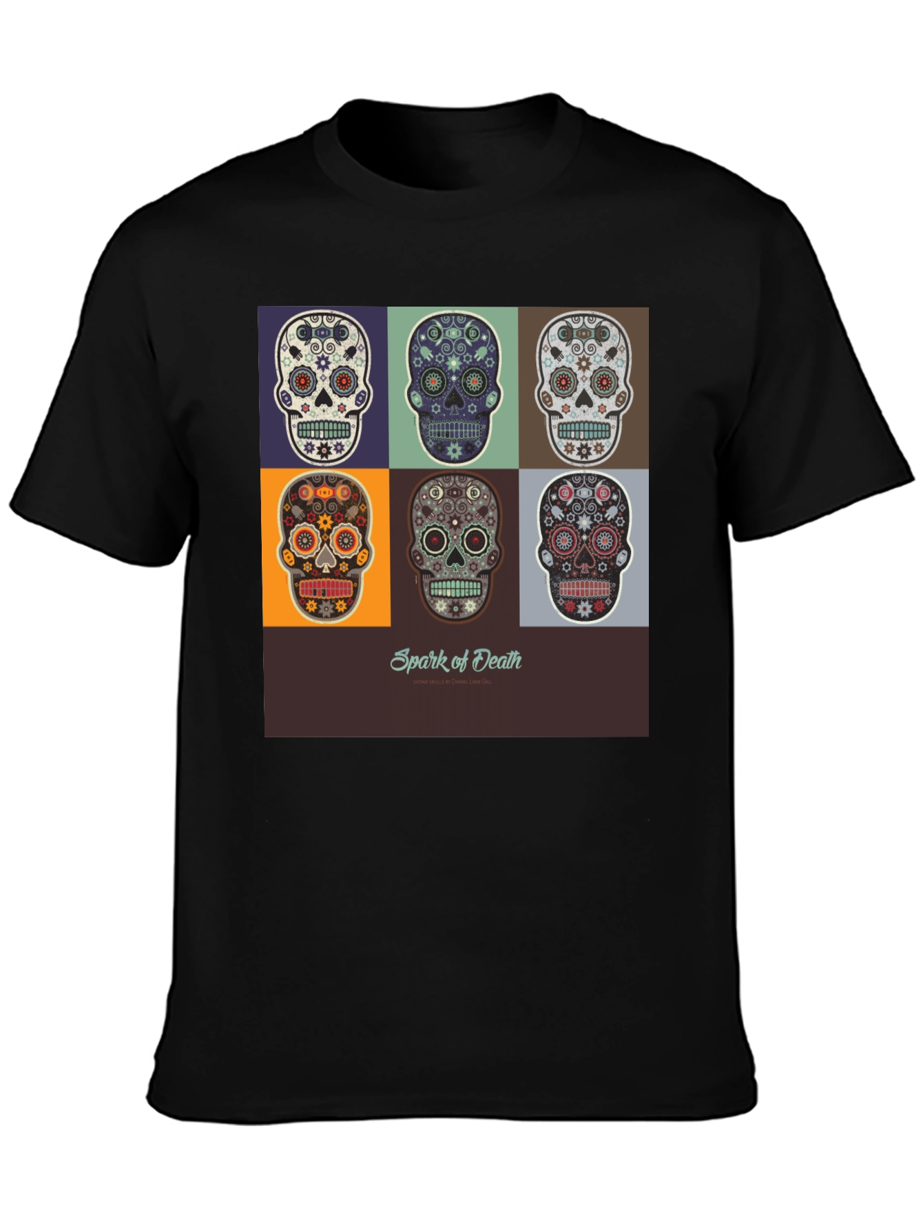 Sugar Skull T-Shirt - Day of the Dead Design