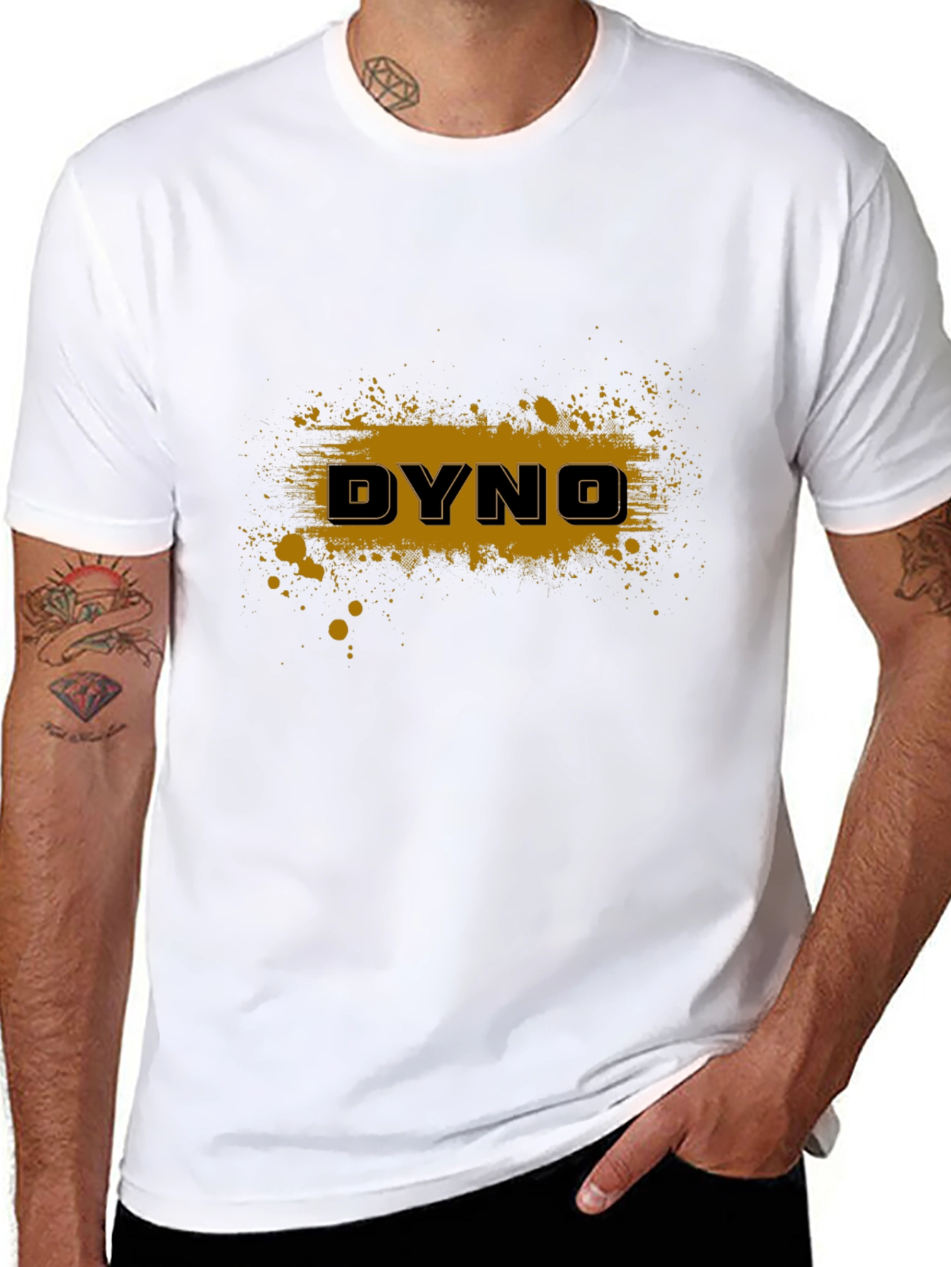 DYNO Graphic Print Black T-Shirt