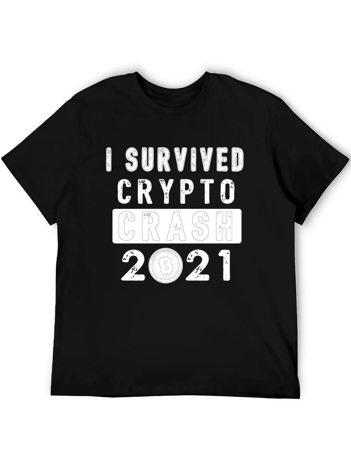 I Survived Crypto Crash 2021 Bitcoin T-Shirt