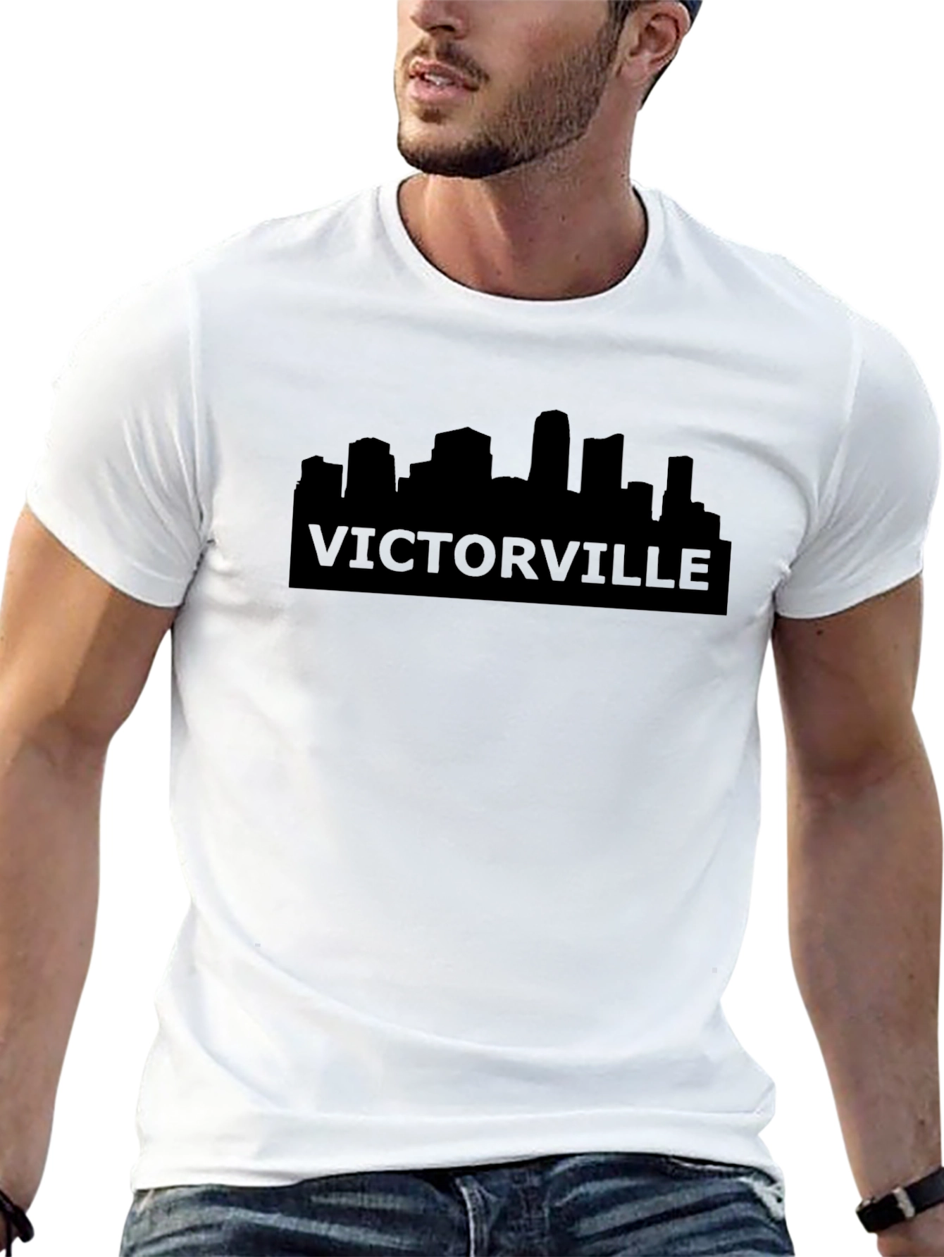 Victorville Skyline Black T-Shirt