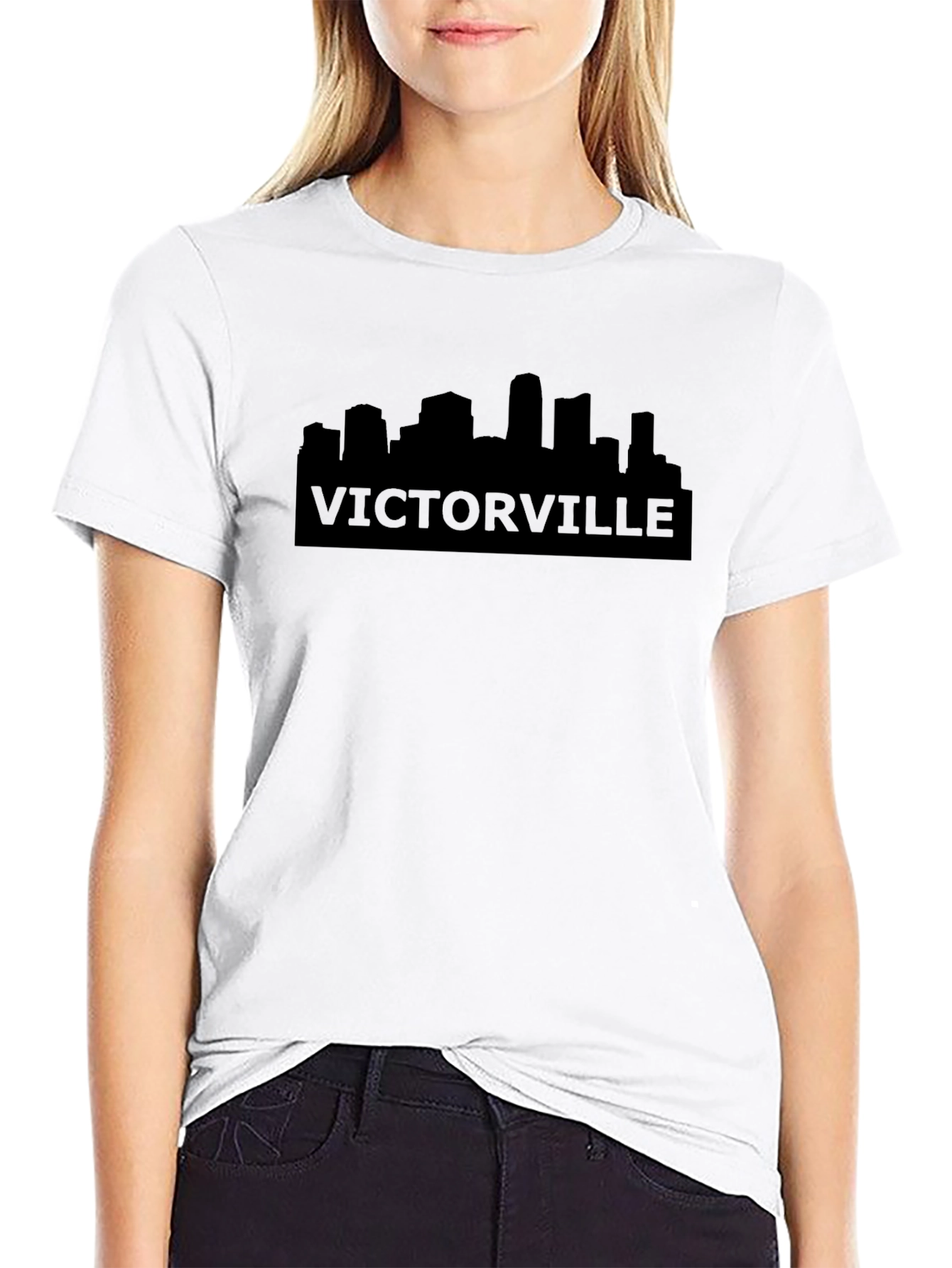 Victorville Skyline Black T-Shirt