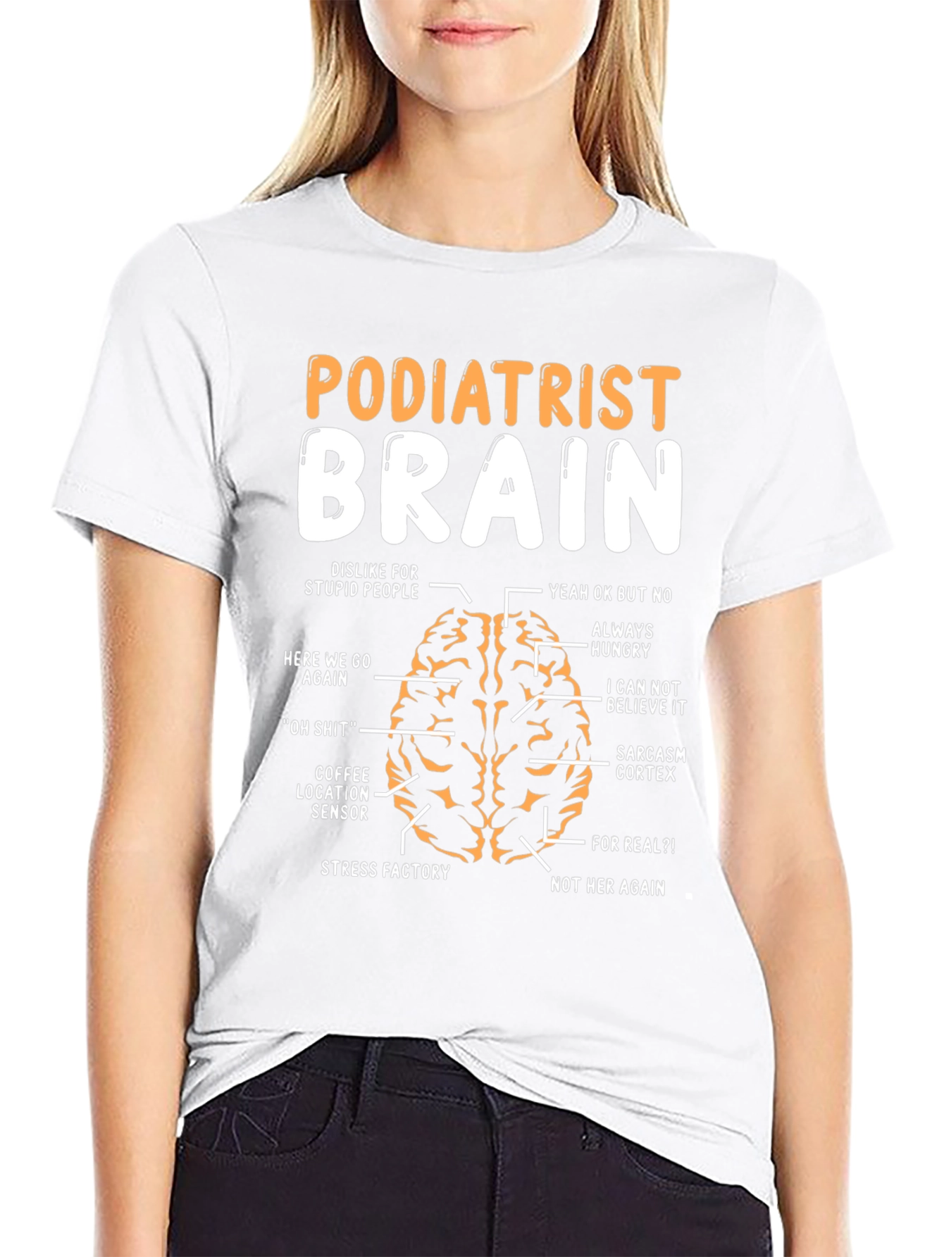 Podiatrist Brain Funny Graphic T-Shirt
