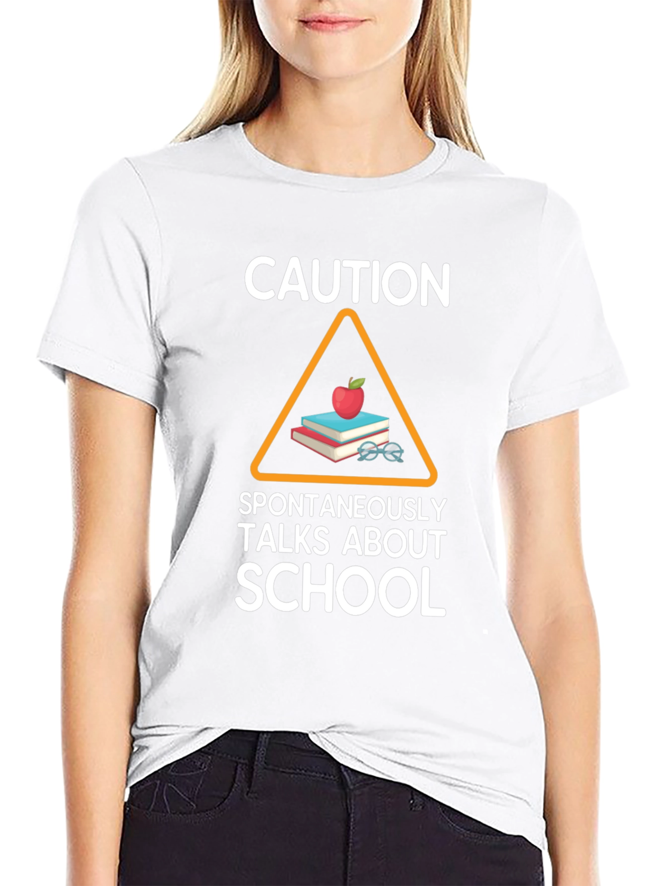 Caution: Spontaneously Talks About School T-Shirt