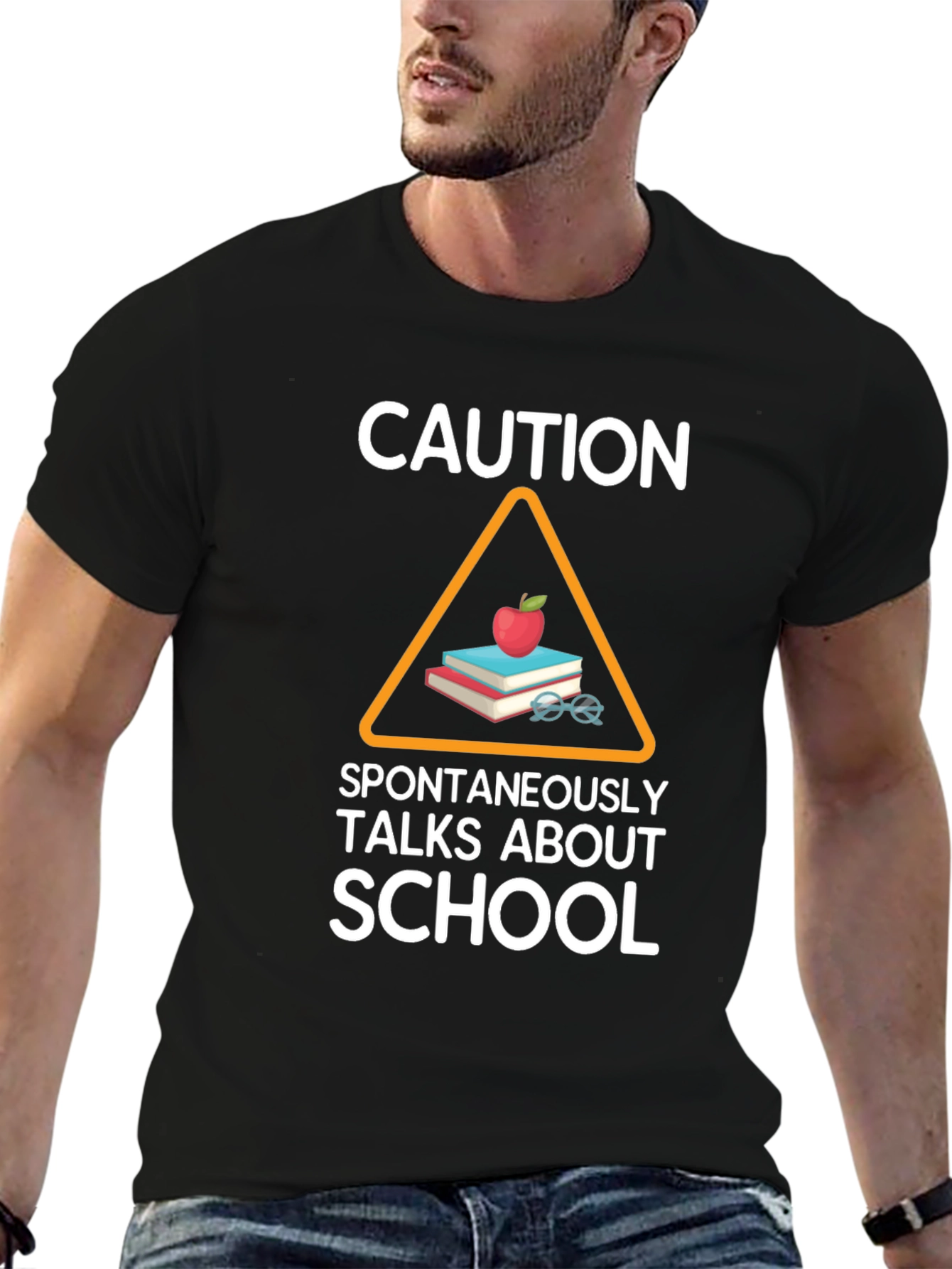 Caution: Spontaneously Talks About School T-Shirt