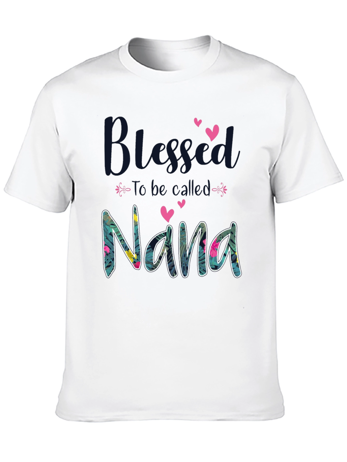 Blessed Nana T-Shirt - Floral Design