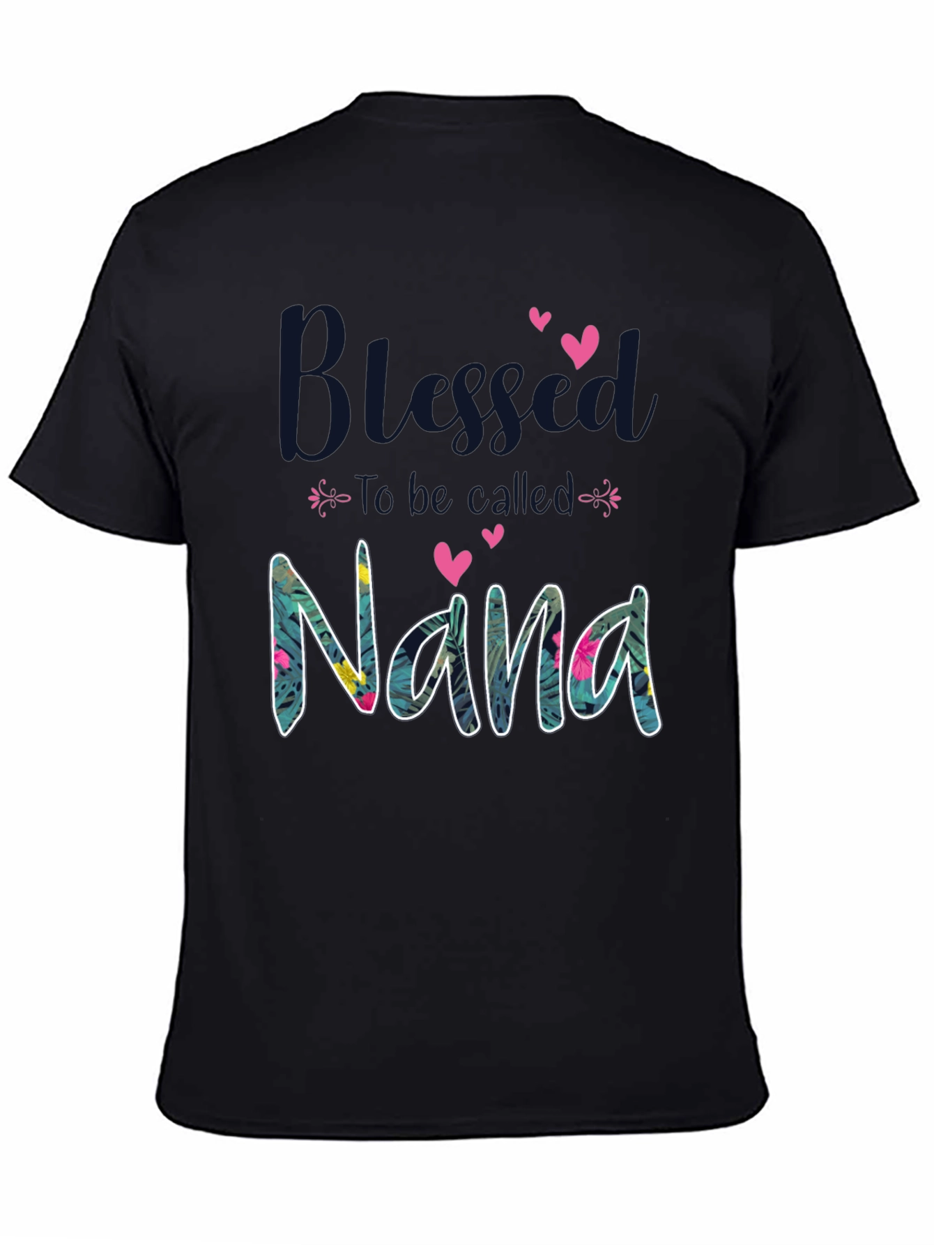 Blessed Nana T-Shirt - Floral Design