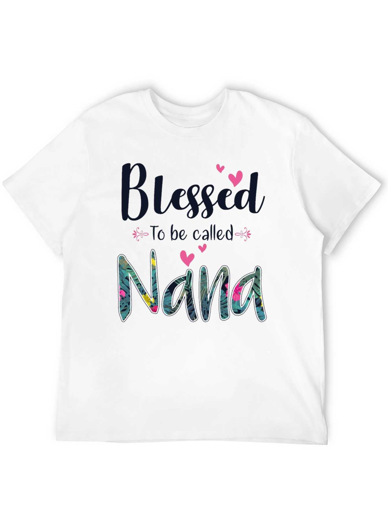 Blessed Nana T-Shirt - Floral Design