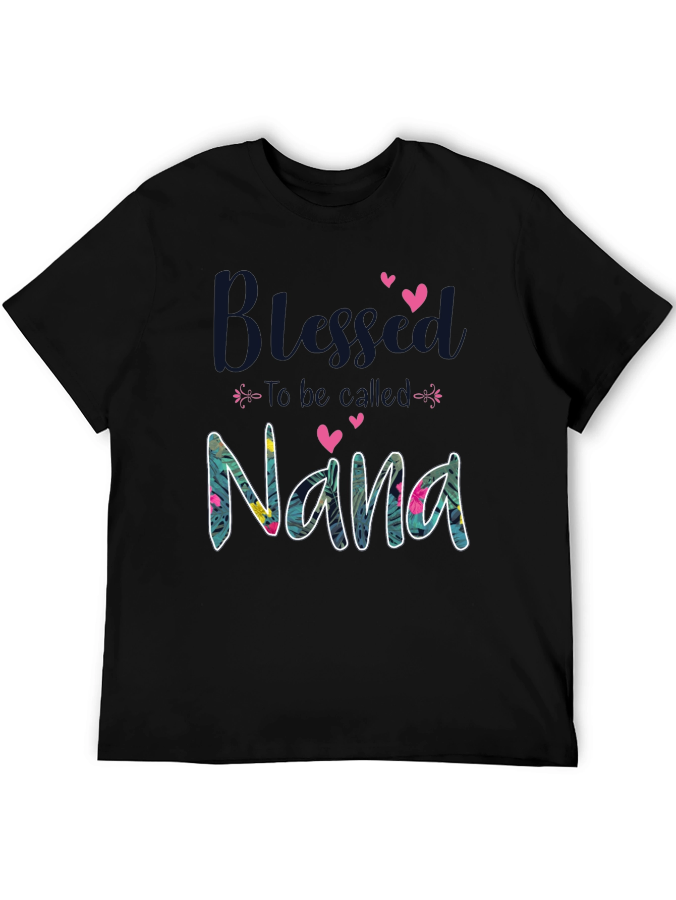 Blessed Nana T-Shirt - Floral Design
