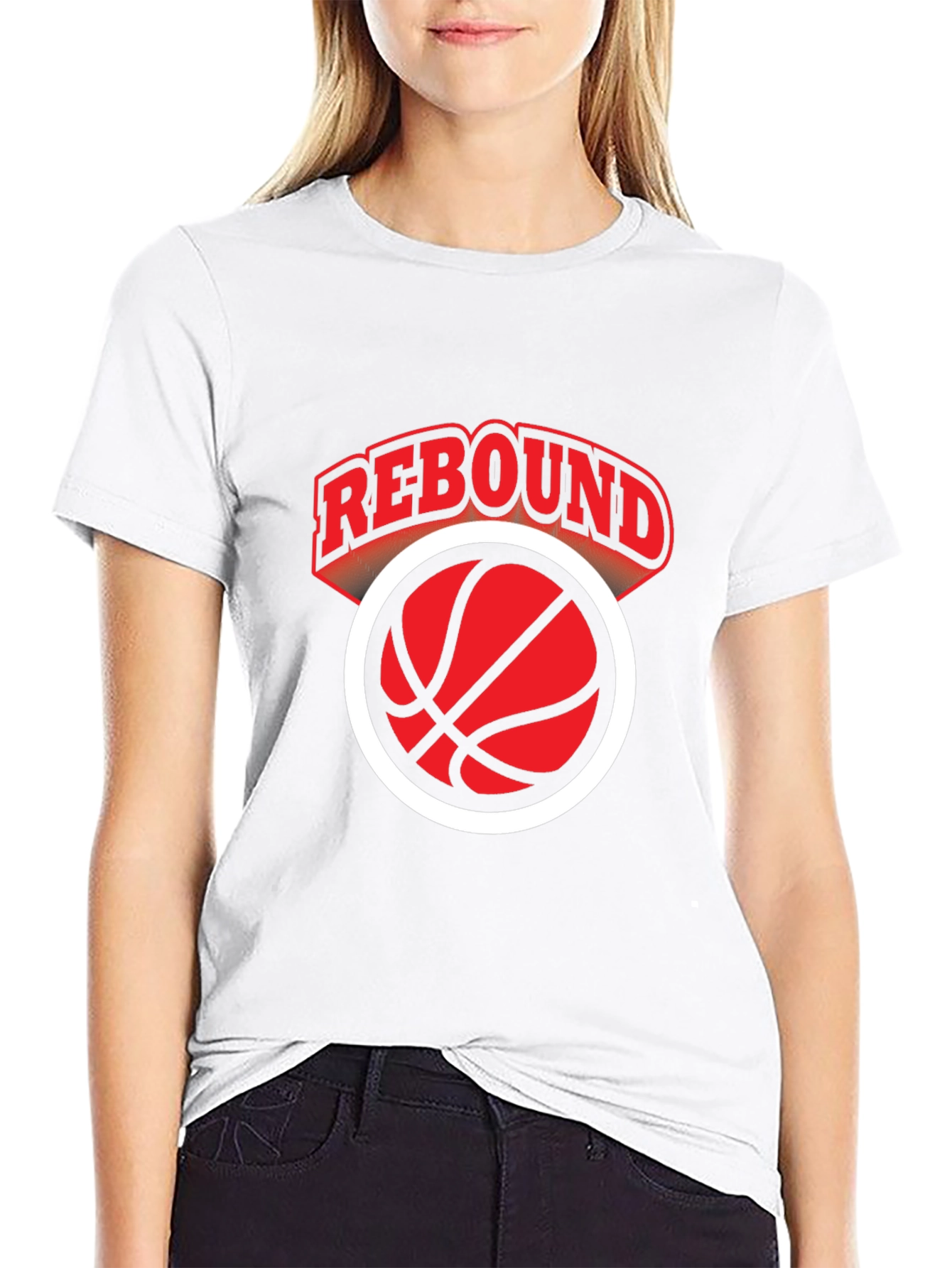 Rebound Basketball Graphic Tee - Black