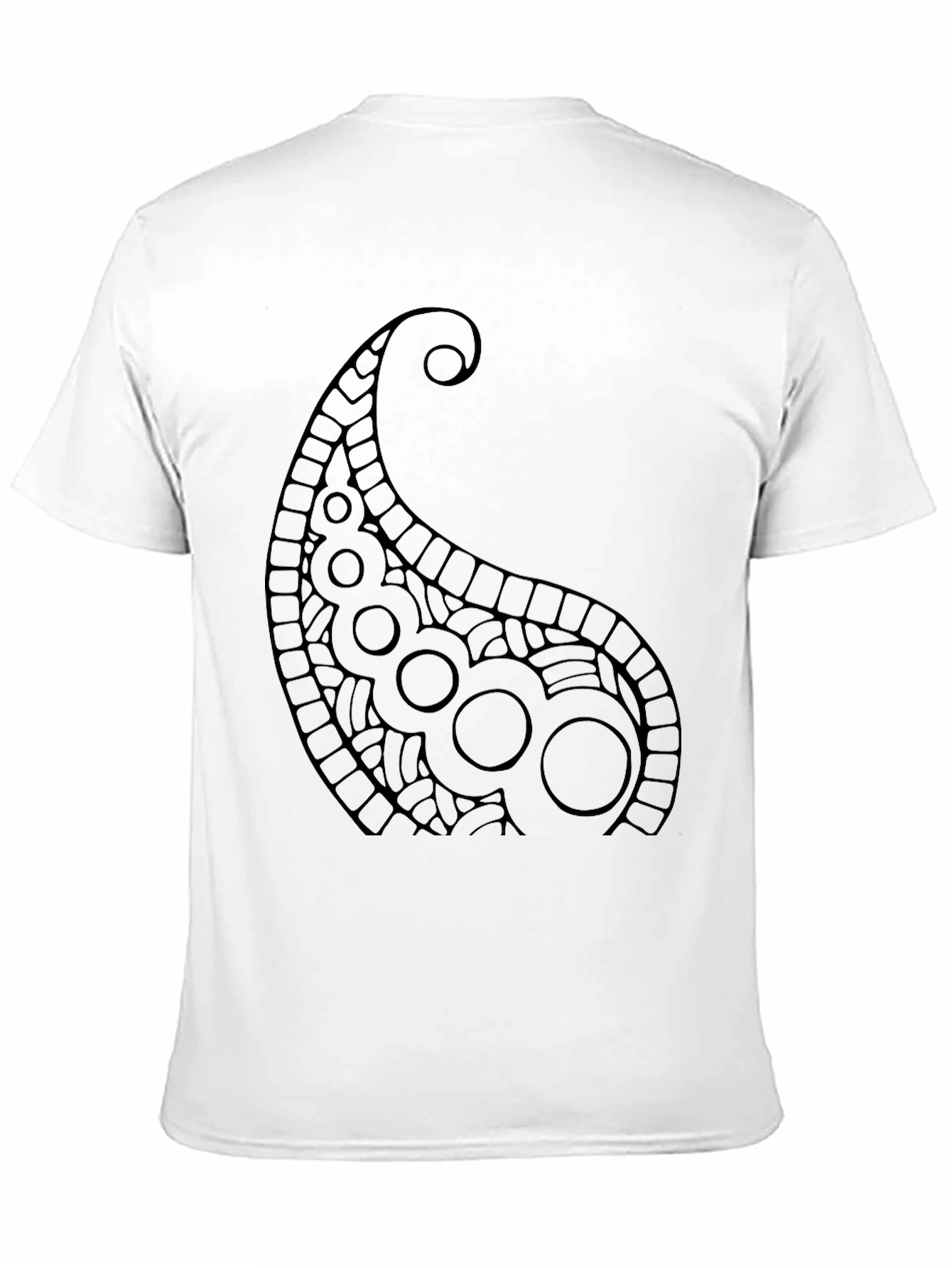Paisley Print Black T-Shirt