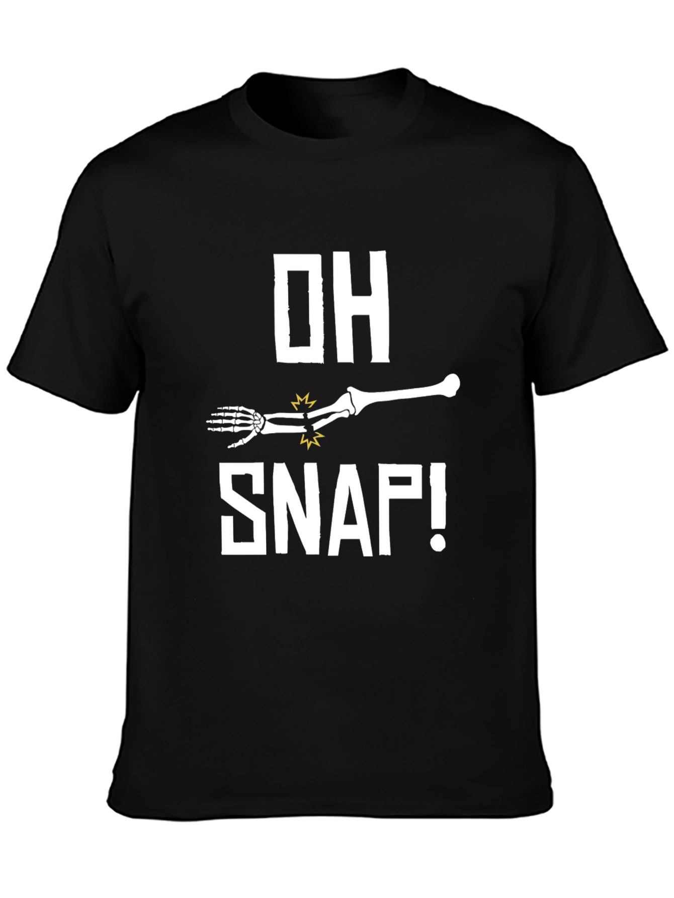Funny Oh Snap Broken Bone Skeleton Arm T-Shirt