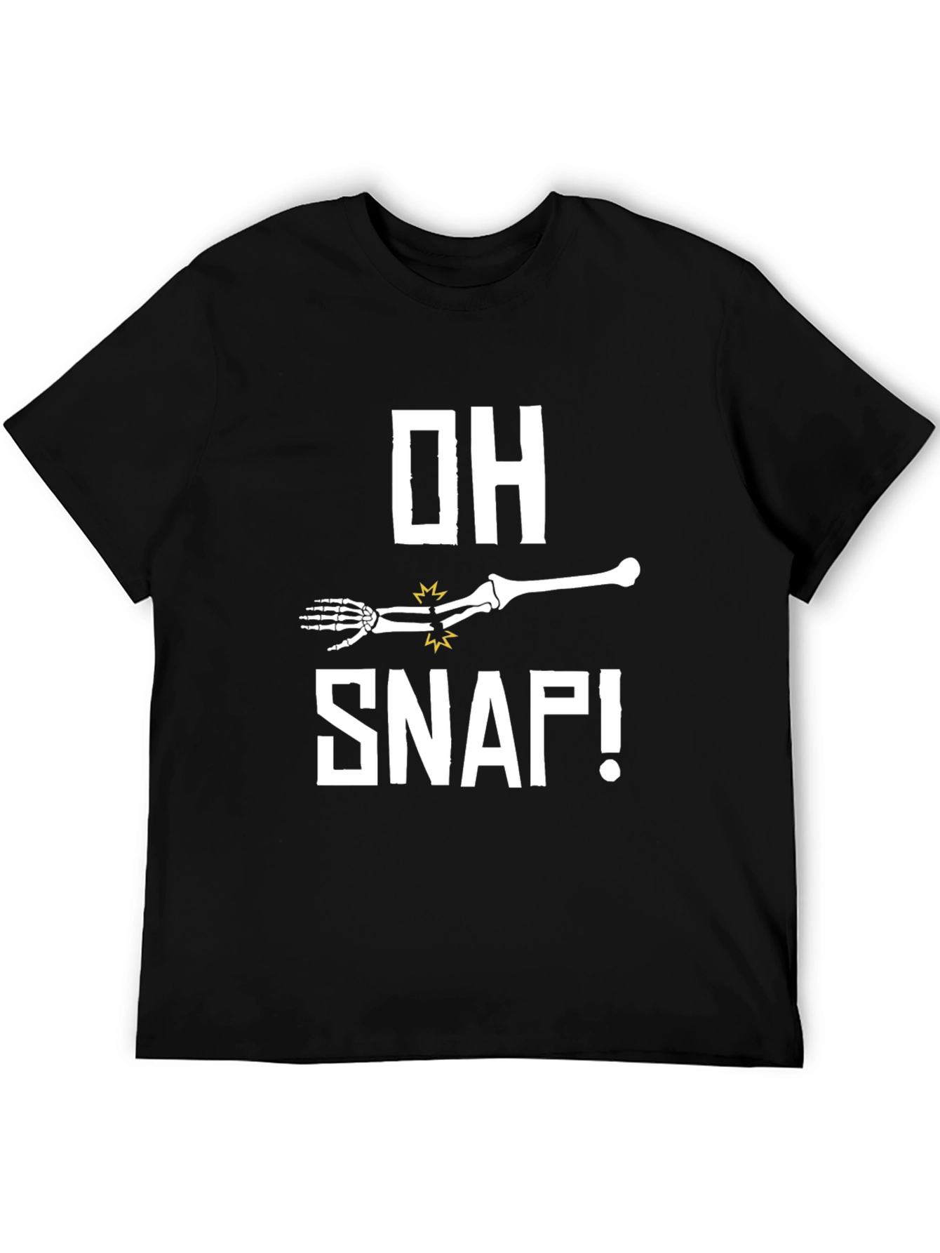 Funny Oh Snap Broken Bone Skeleton Arm T-Shirt