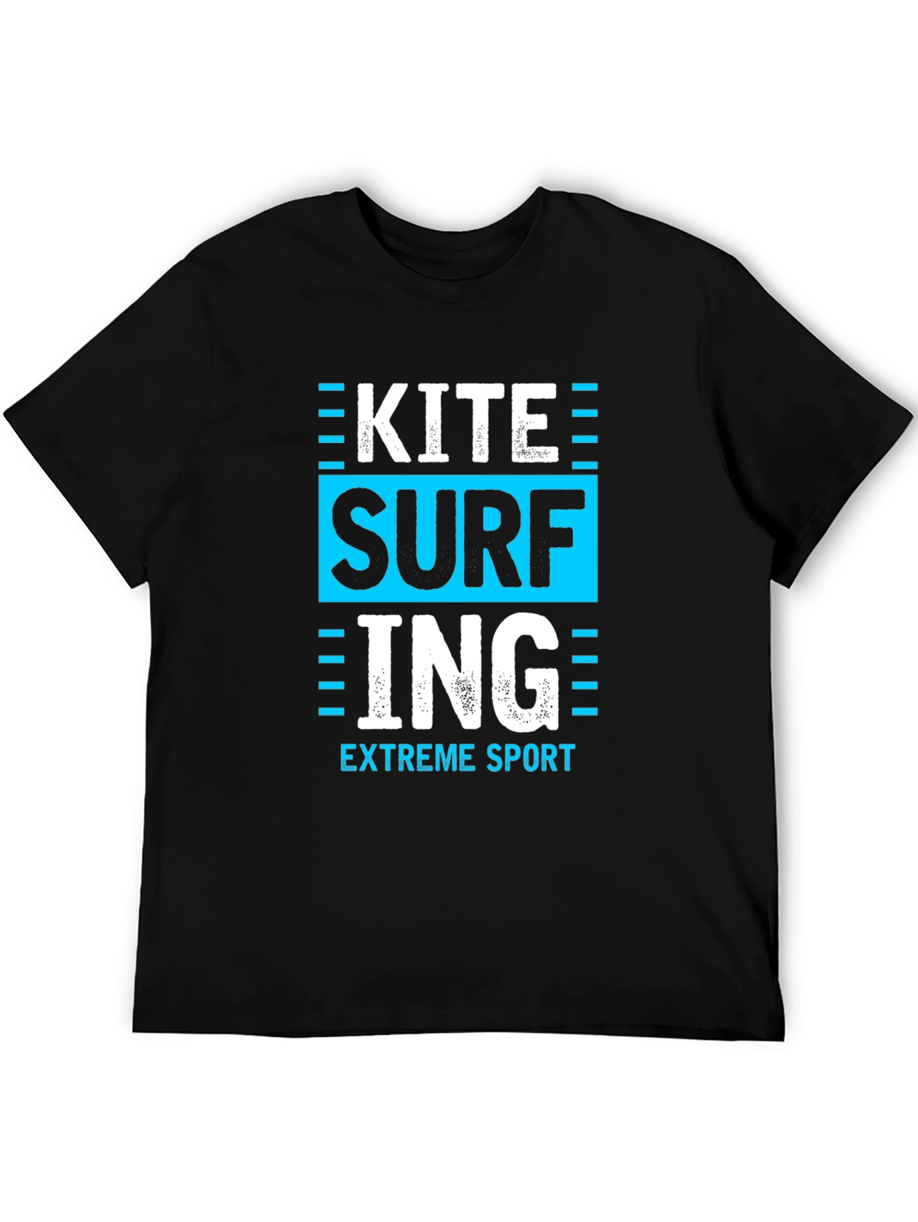 Kite Surfing Extreme Sport Black T-Shirt