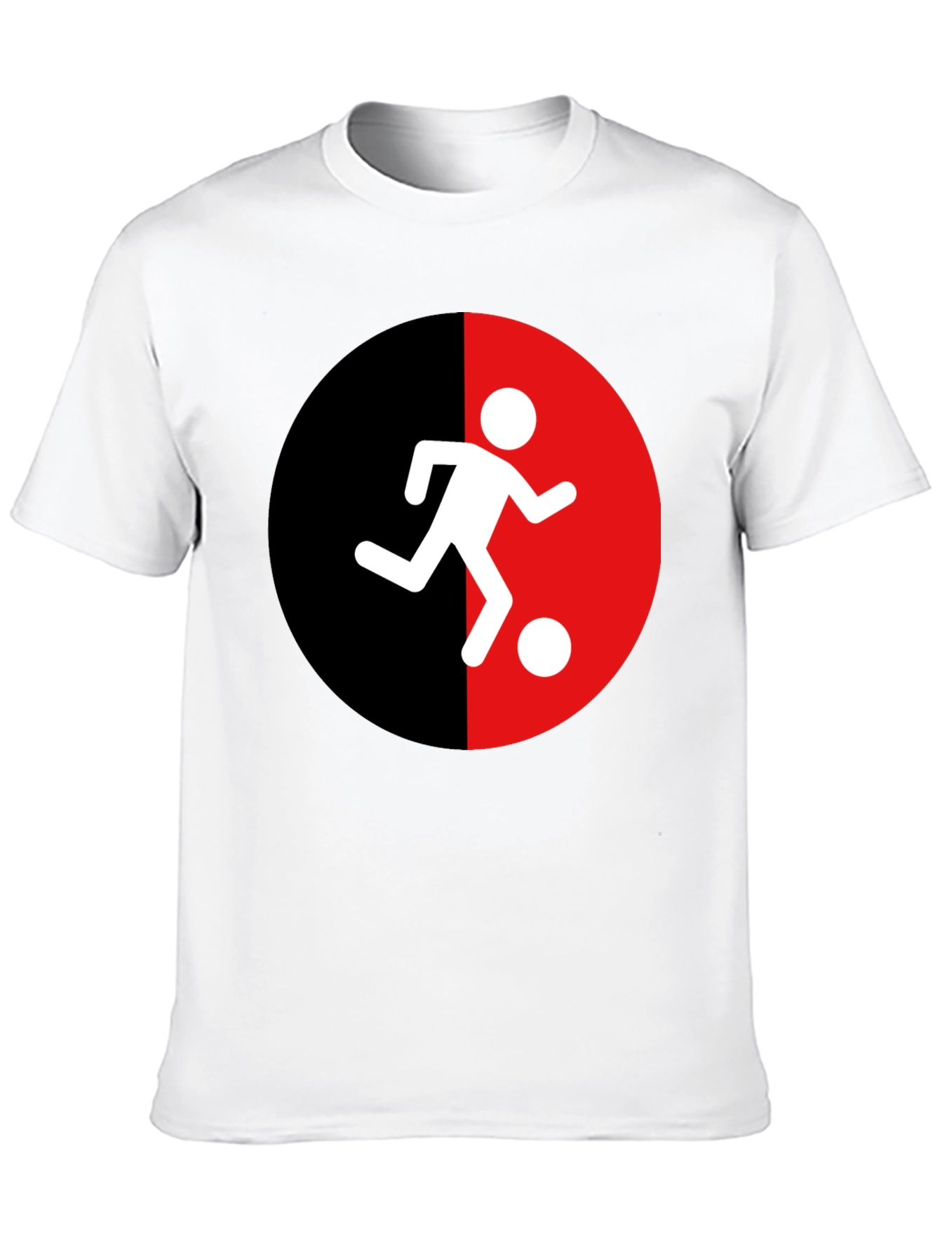 Soccer Player Graphic Tee - Black