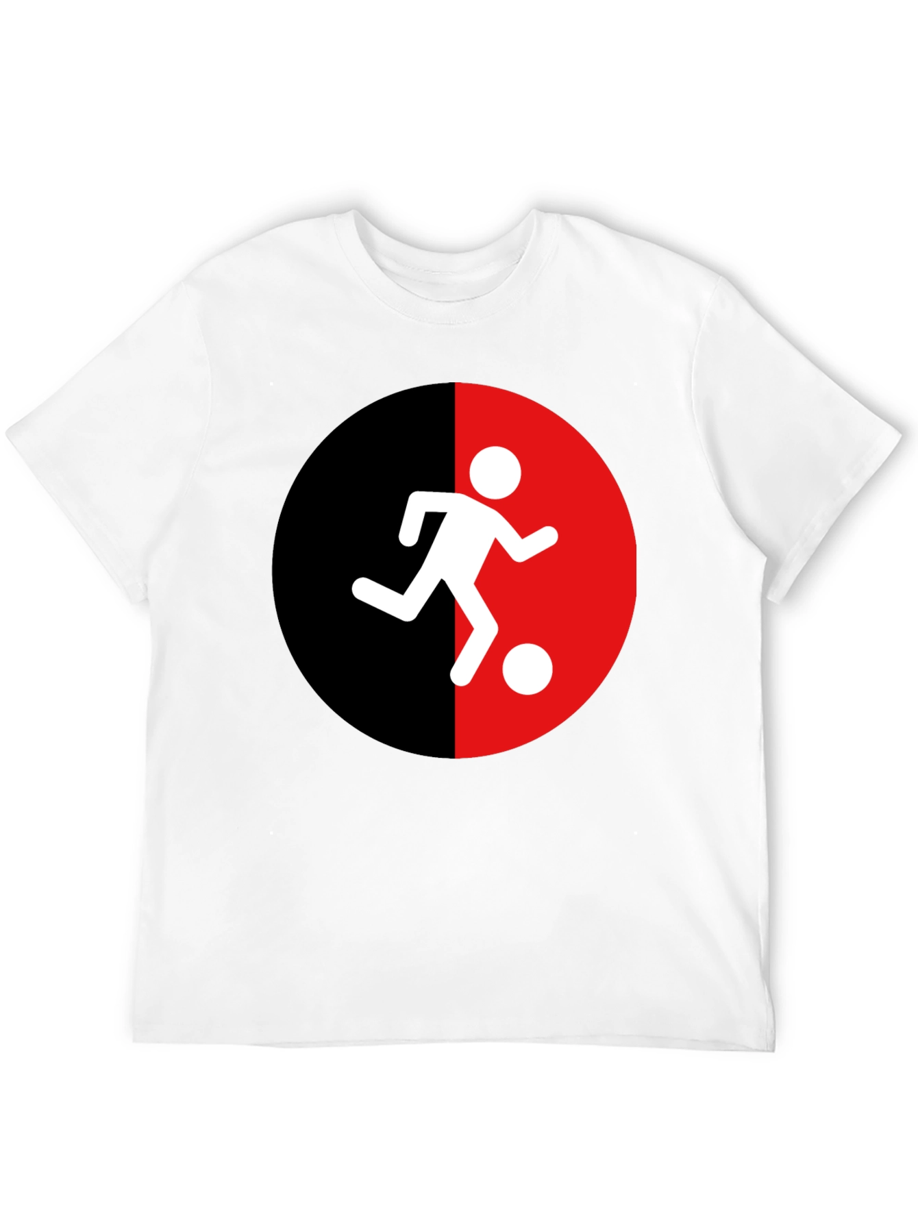Soccer Player Graphic Tee - Black