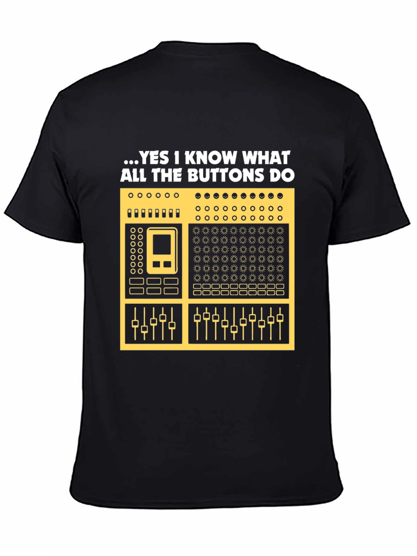 DJ Mixer Graphic Tee - Know Your Buttons!