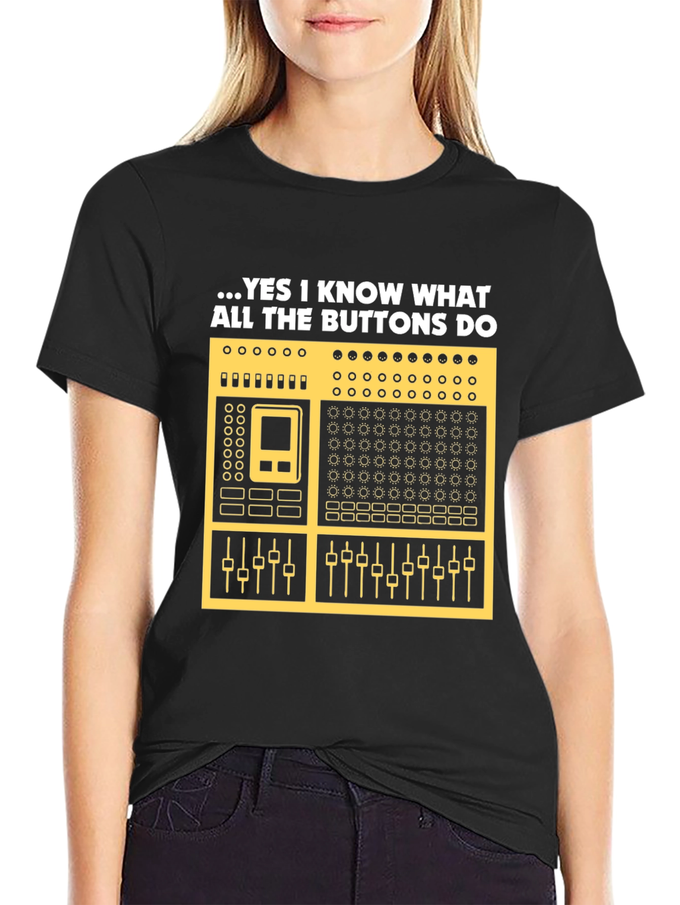 DJ Mixer Graphic Tee - Know Your Buttons!