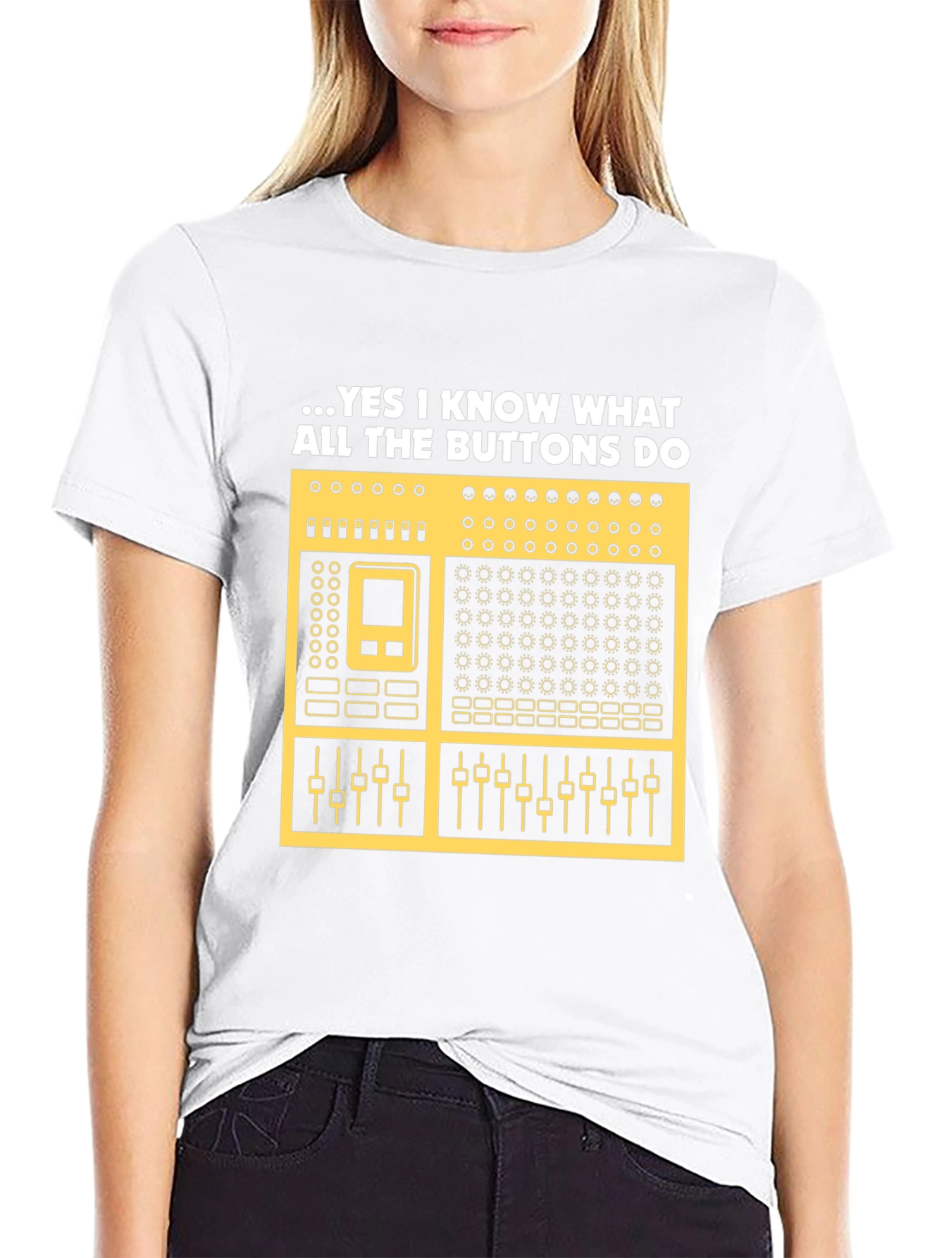 DJ Mixer Graphic Tee - Know Your Buttons!