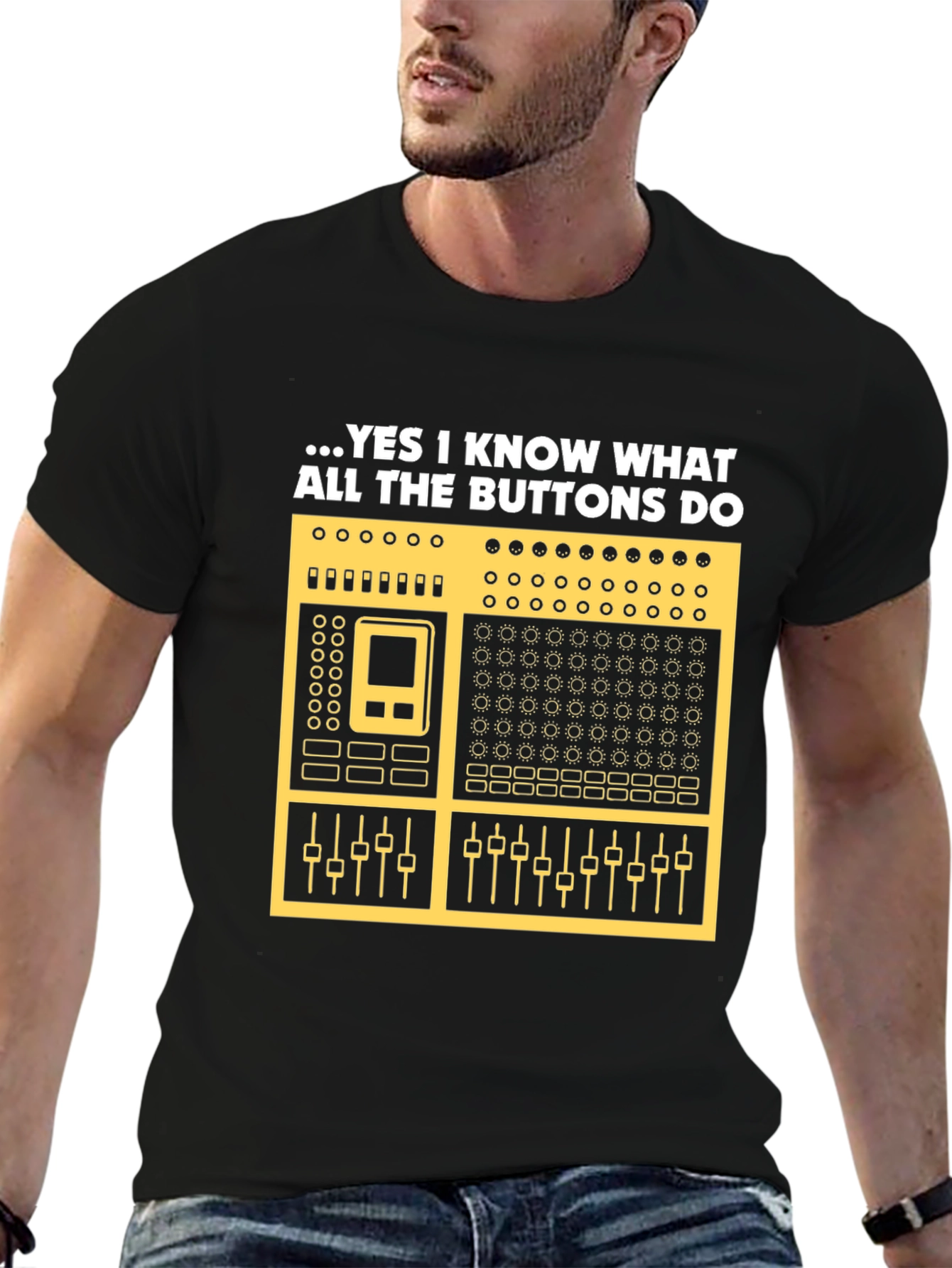 DJ Mixer Graphic Tee - Know Your Buttons!