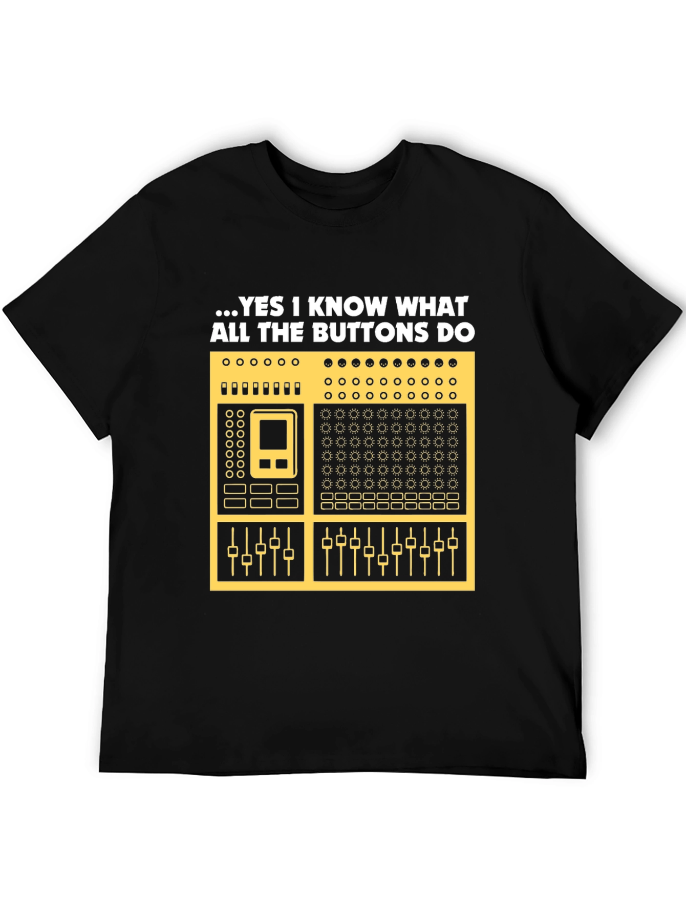 DJ Mixer Graphic Tee - Know Your Buttons!