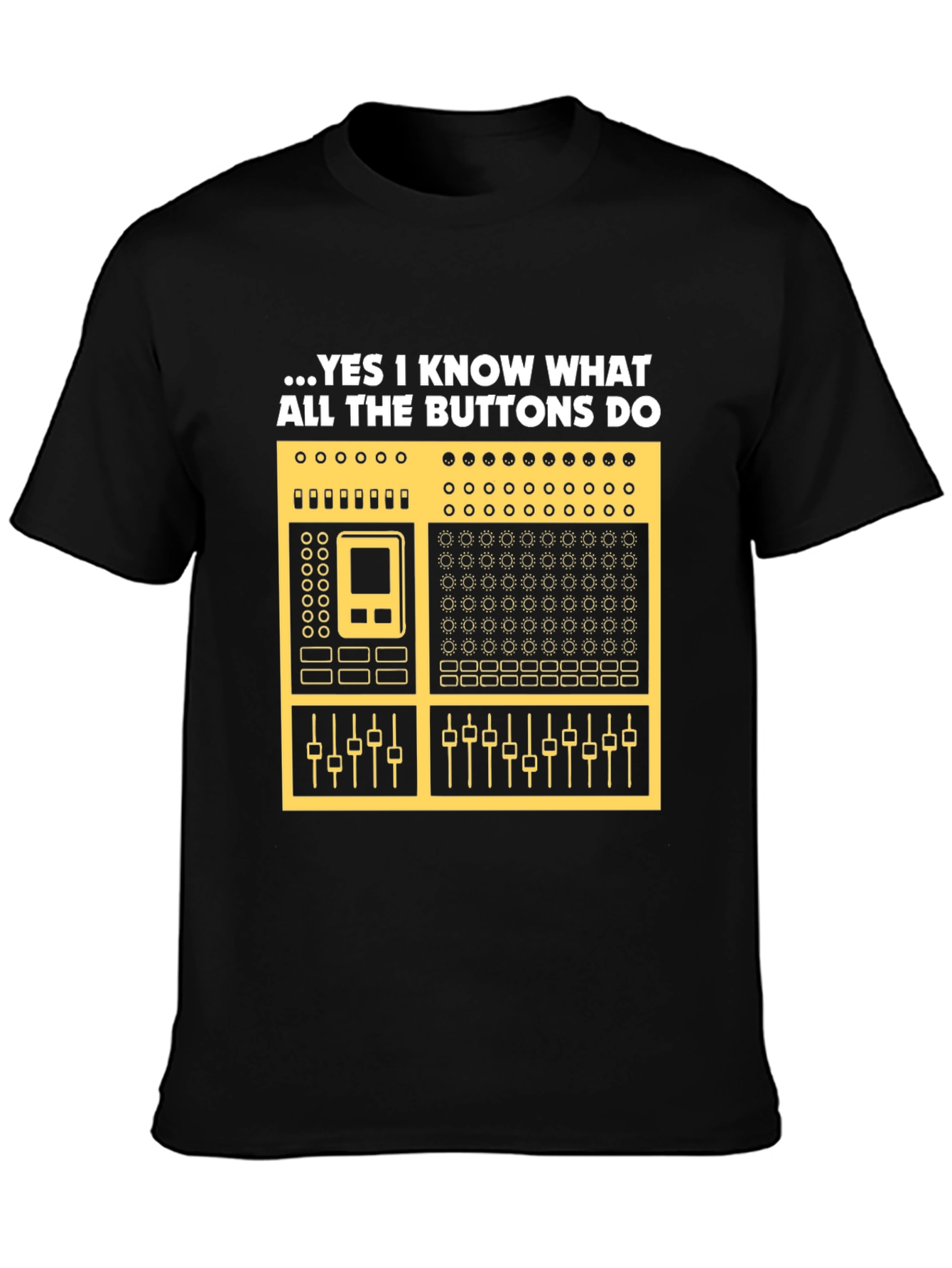 DJ Mixer Graphic Tee - Know Your Buttons!