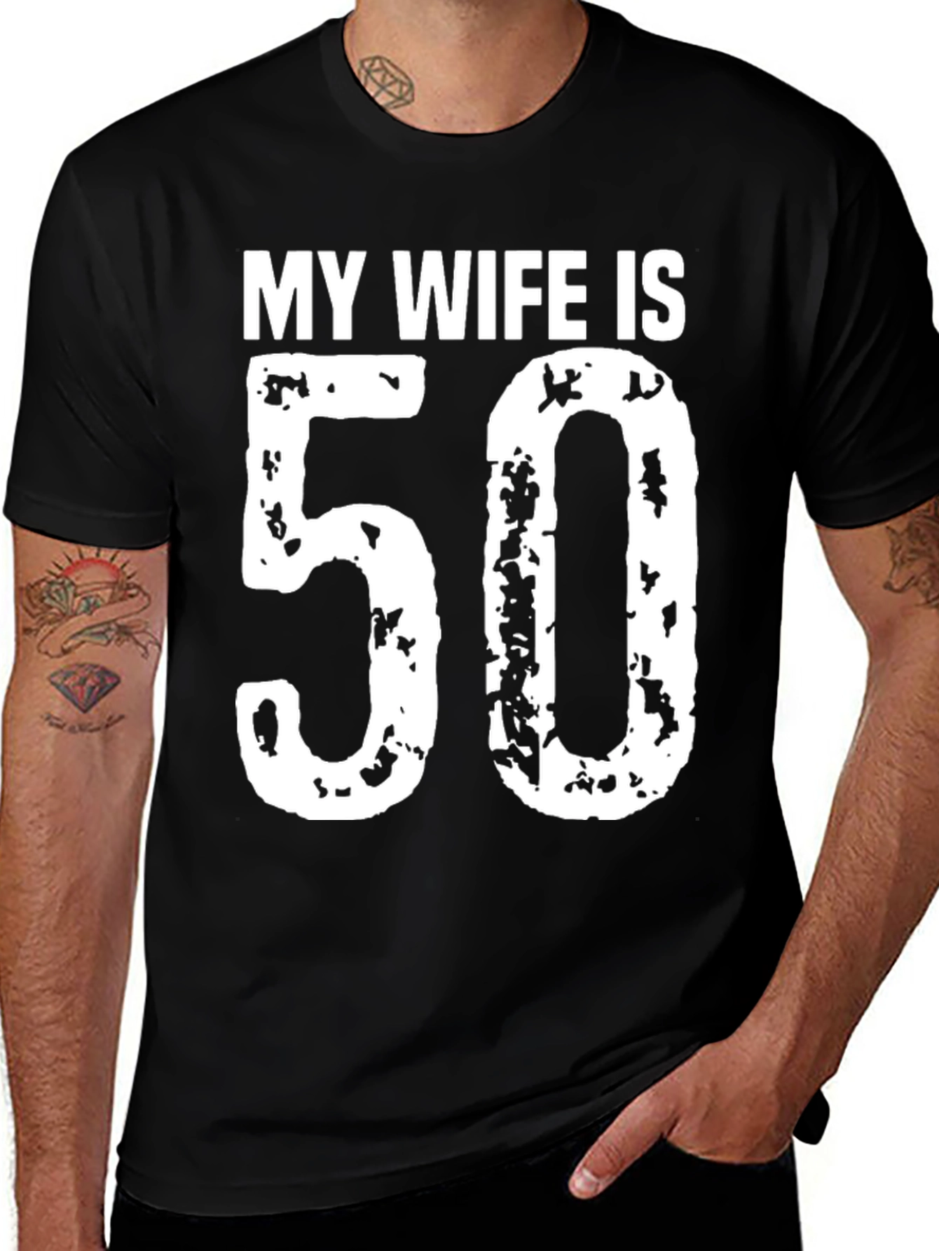 My Wife is 50 T-Shirt - Birthday Gift