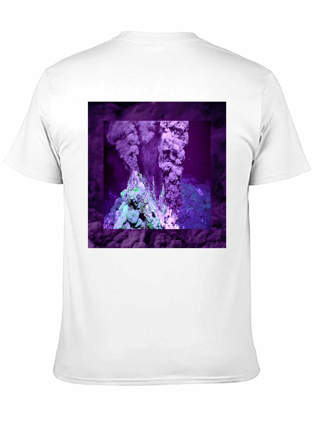 Volcano T-Shirt: Unique Purple Graphic Tee