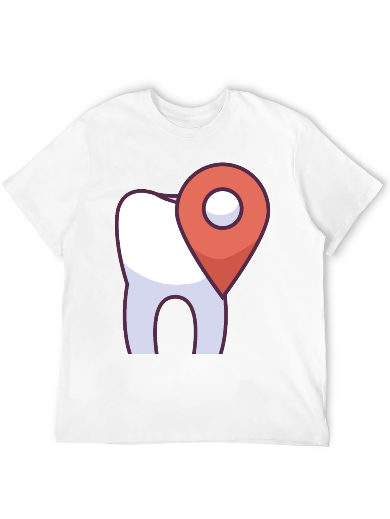 Dental Location T-Shirt - Tooth Map Pin Design