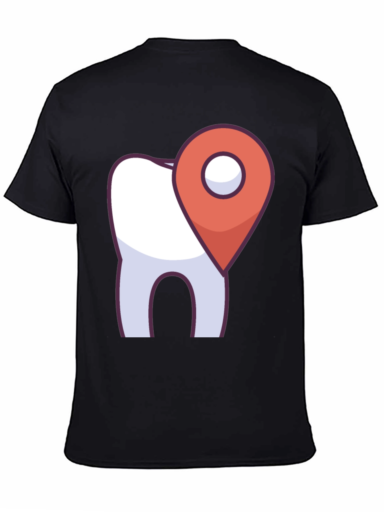 Dental Location T-Shirt - Tooth Map Pin Design